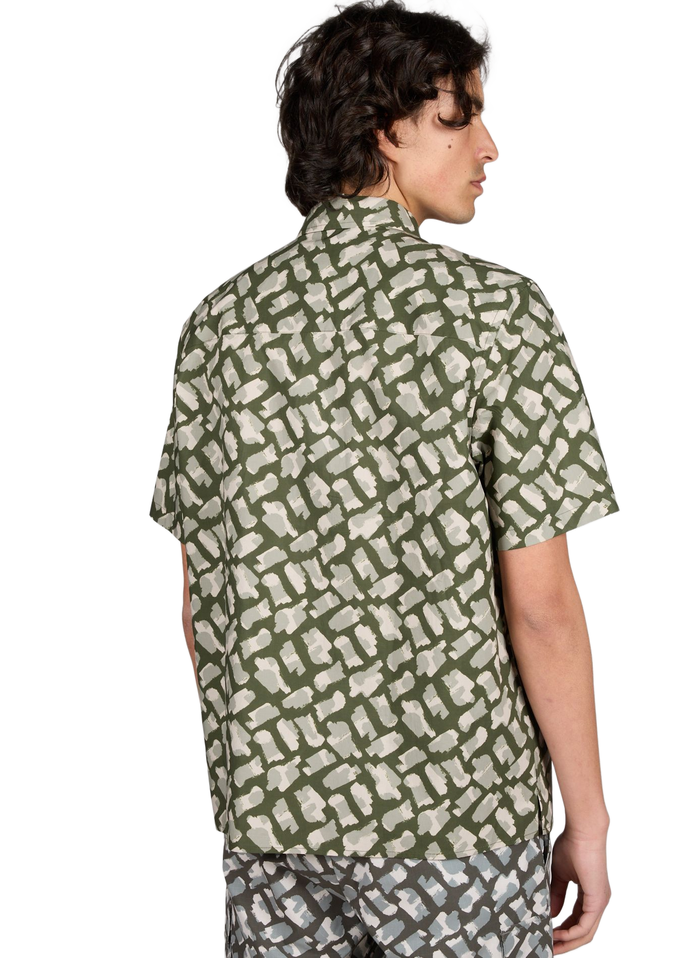 Chemise droite en coton AIGLE Kaki