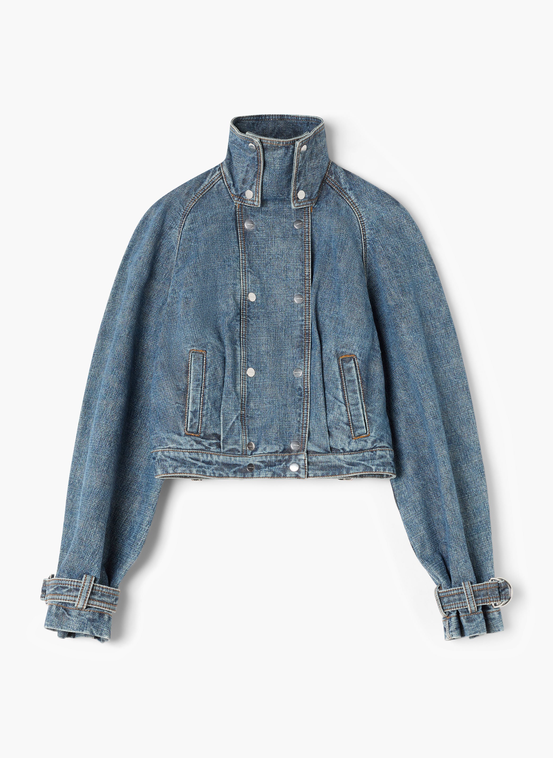 Blouson court en denim LANVIN Bleu