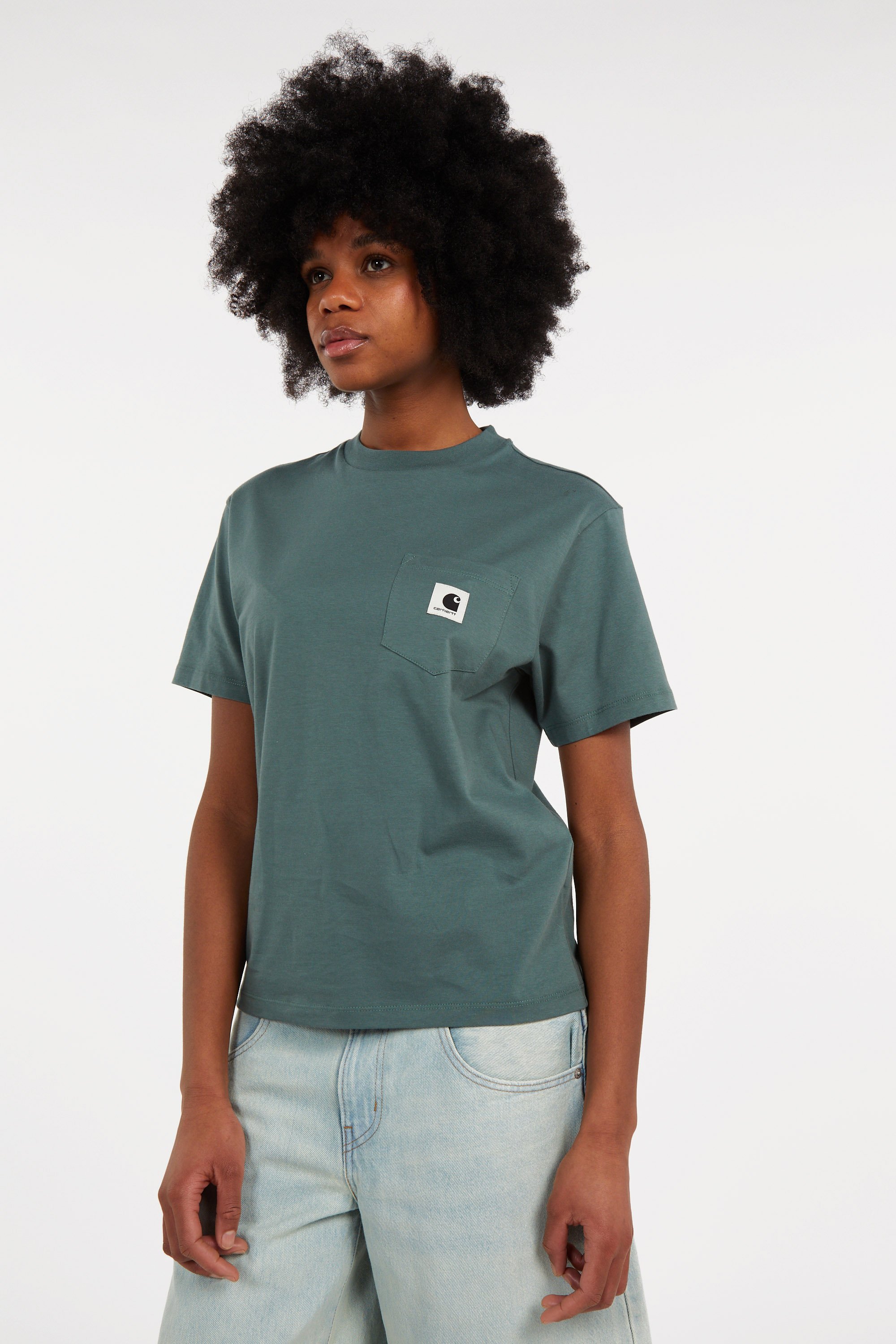 T-shirt w' s/s pocket t-shirt CARHARTT WIP Vert