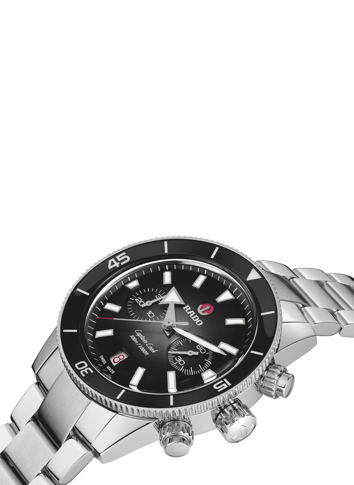 Montre automatique Captain Cook en acier inoxydable RADO Noir