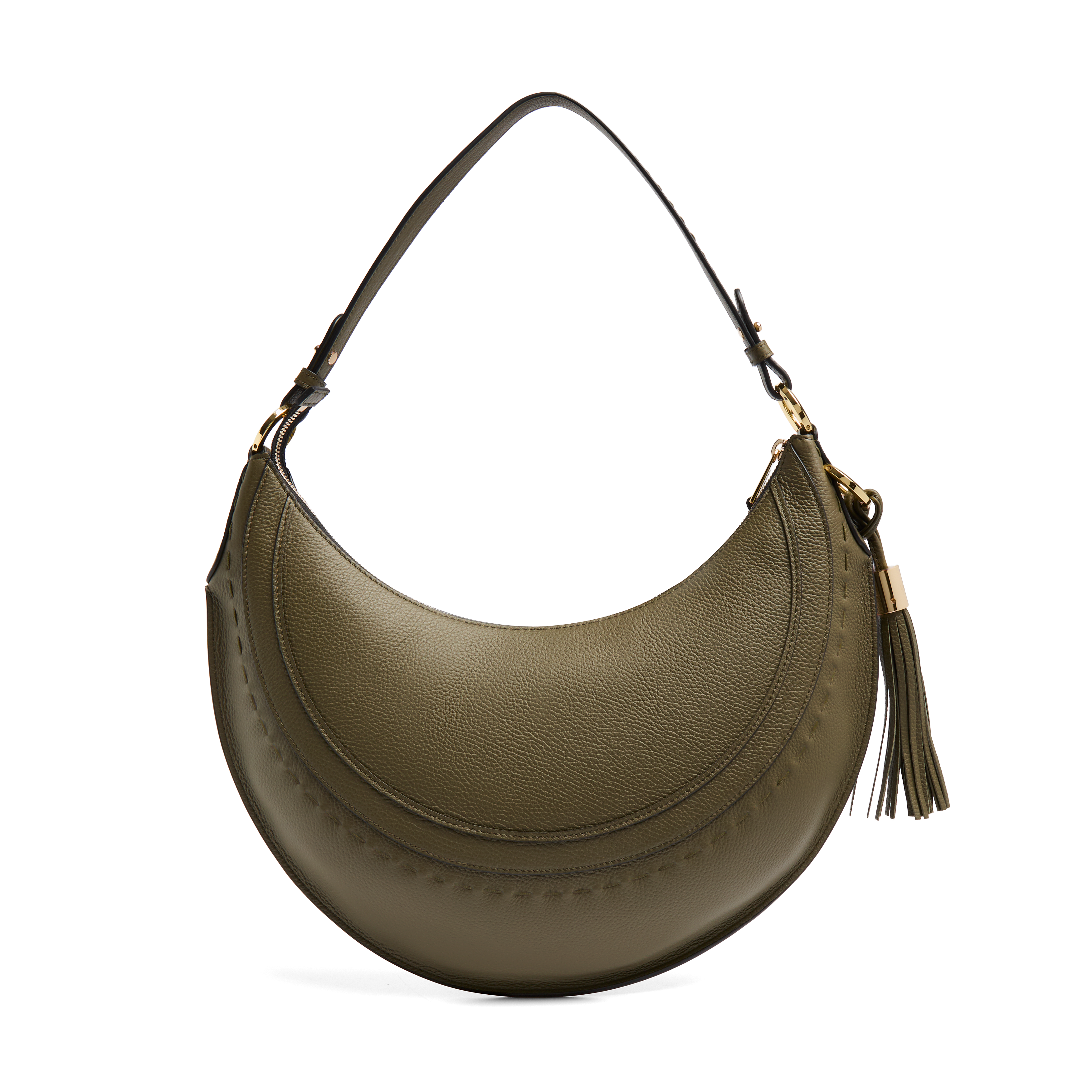 Sac hobo hoboheme de lancel en cuir de vachette graine LANCEL Vert