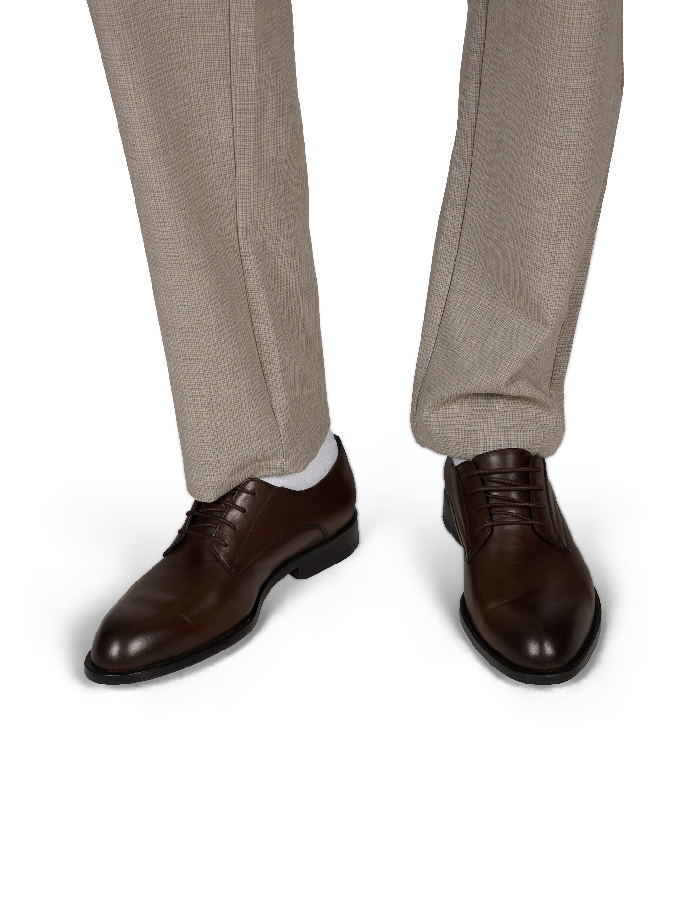 Zapatos tipo derby de cuero de vaca BOSS Marrón