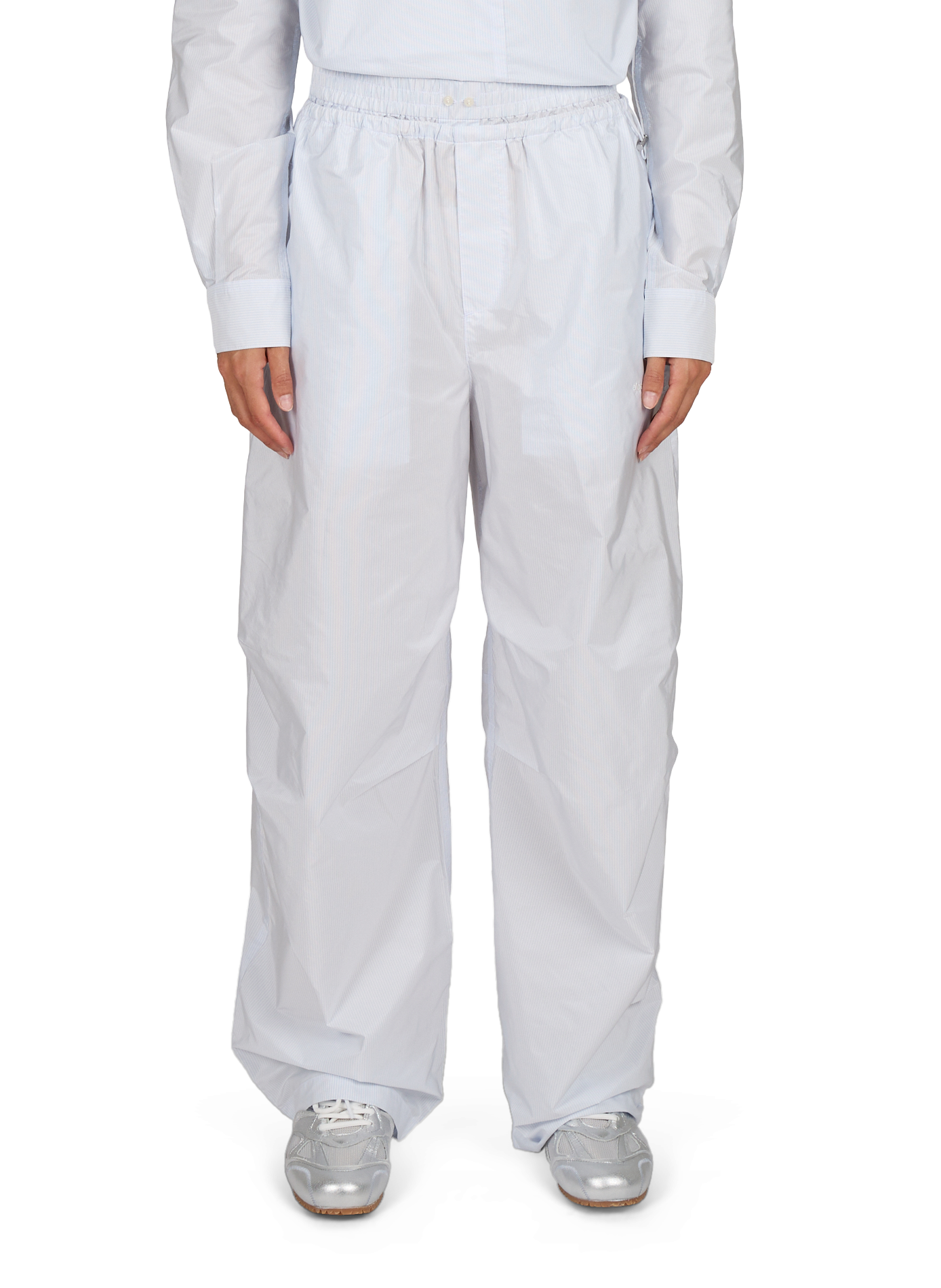 Wide-leg striped pants ALEXANDER WANG White
