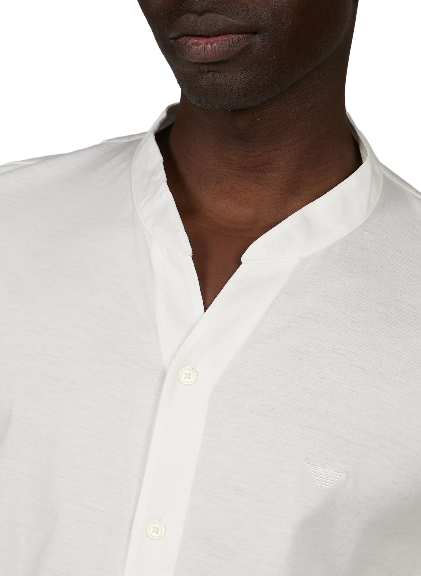 Straight-fit cotton T-shirt EMPORIO ARMANI White