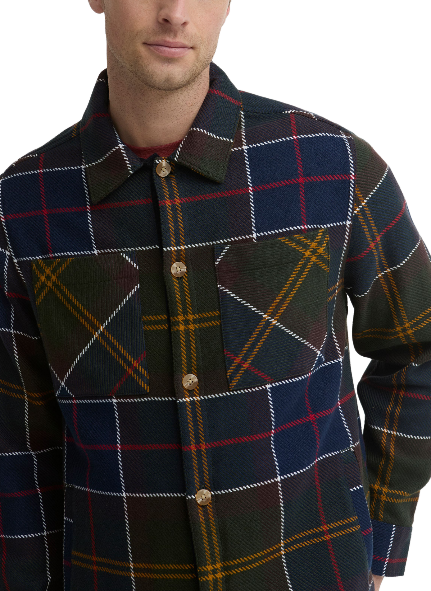 Straight cotton check shirt BARBOUR Multicolour
