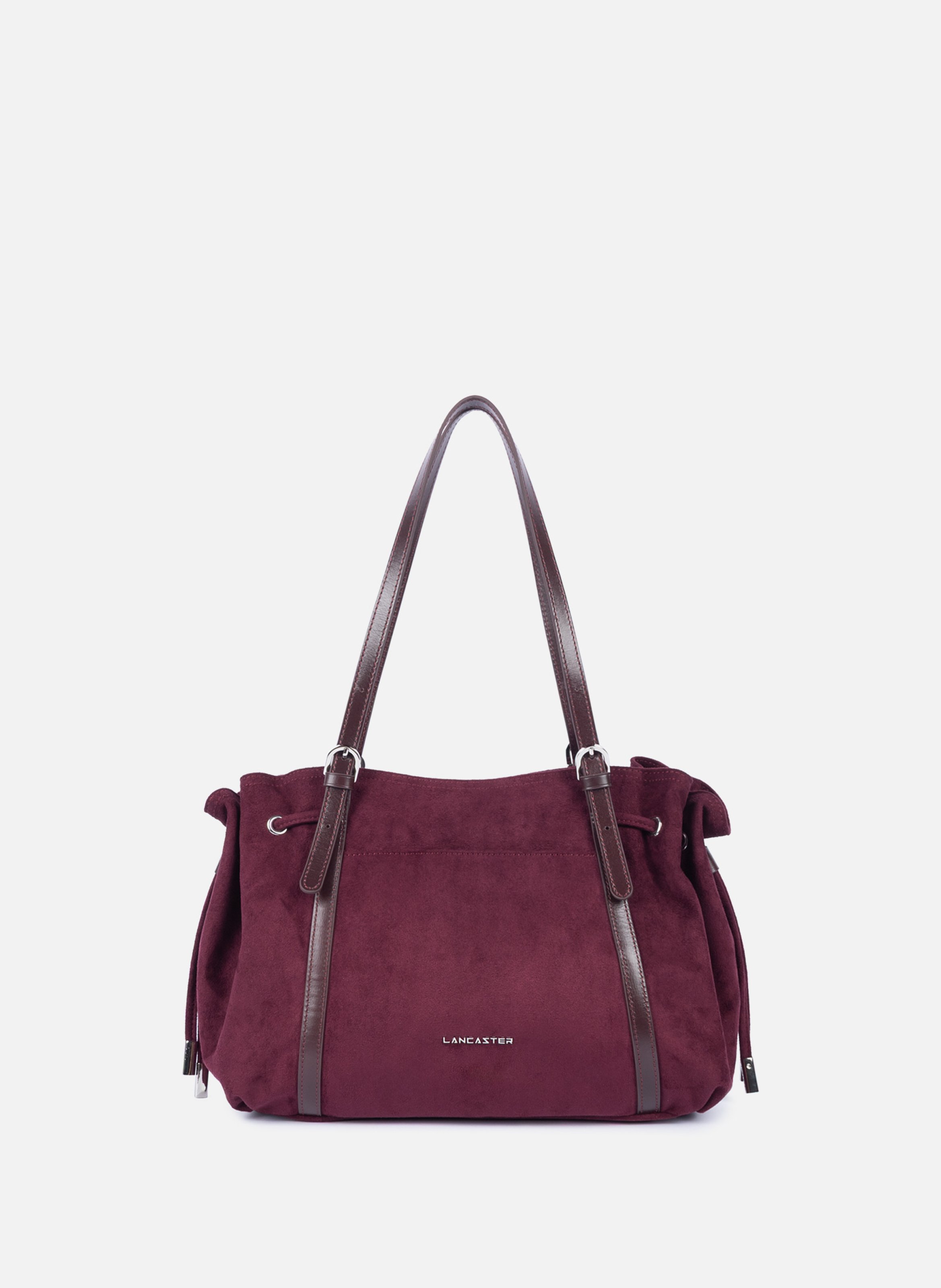 Grand sac cabas épaule - velvet emma  Bordeaux