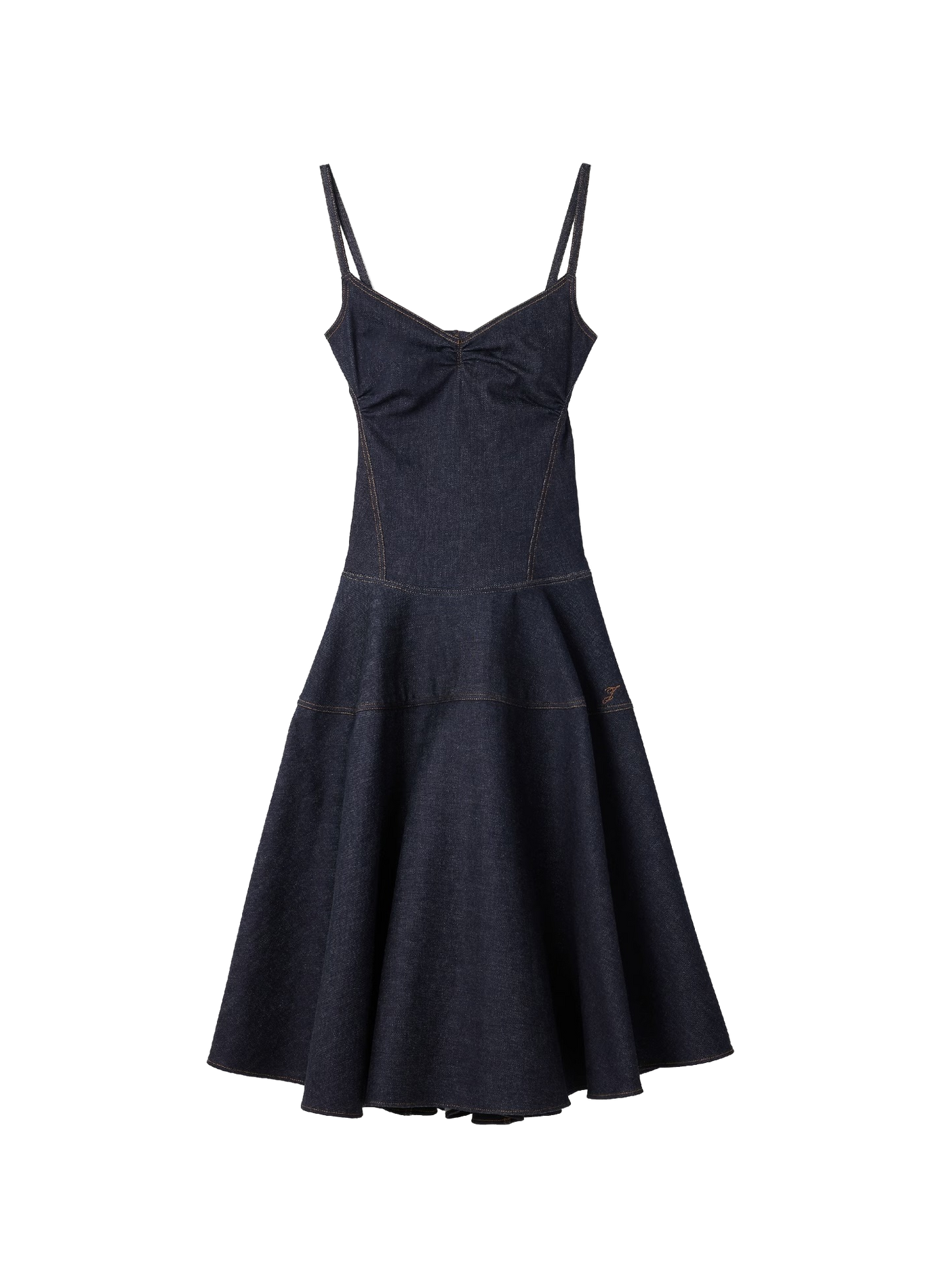 La robe de-Nîmes Pina en coton mélangé JACQUEMUS Blue