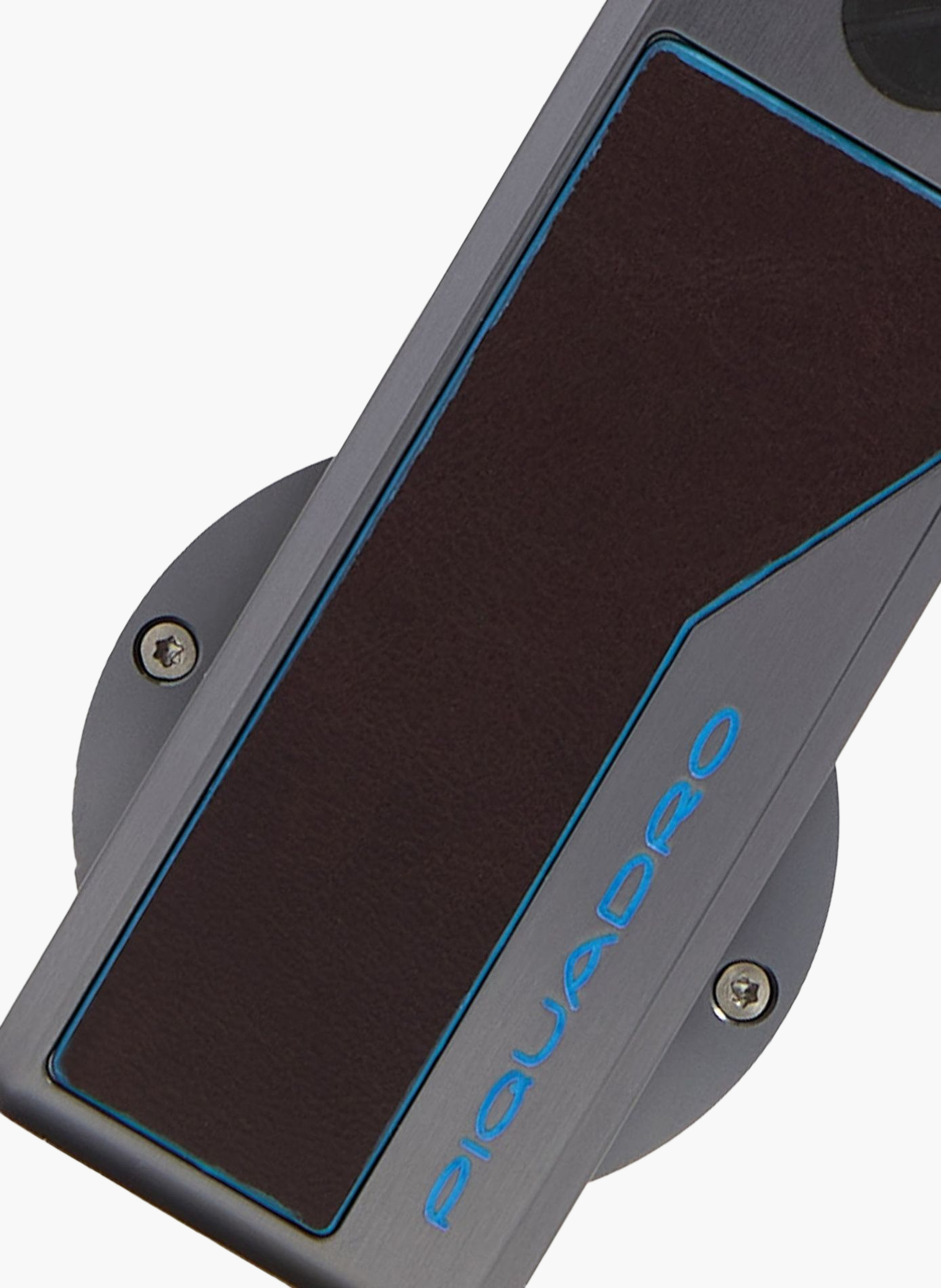 Porte-clés personnalisable avec support airtag® PIQUADRO Marron