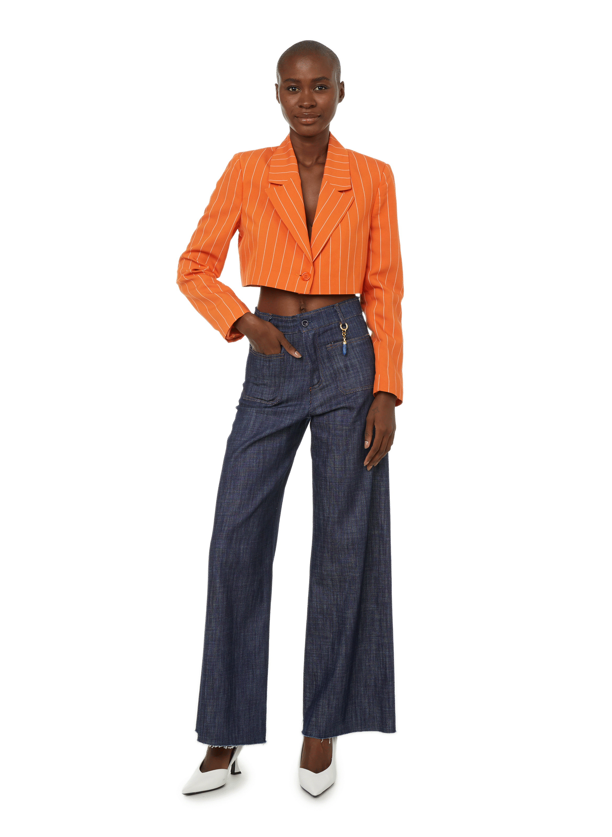 Blazer à rayures  THE SOCIAL SUNDAY Orange