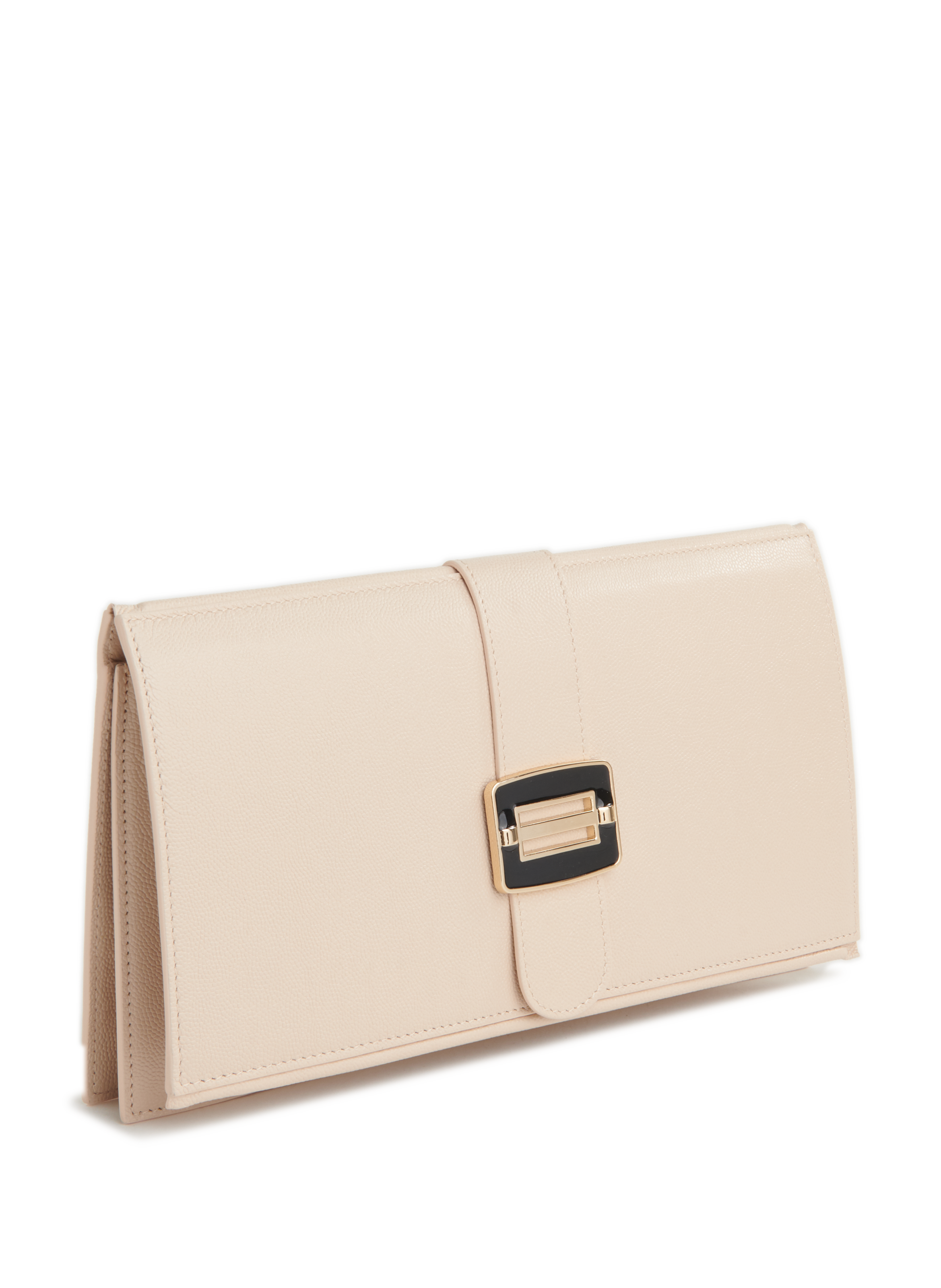 Leather clutch  LA RÉSERVE Beige