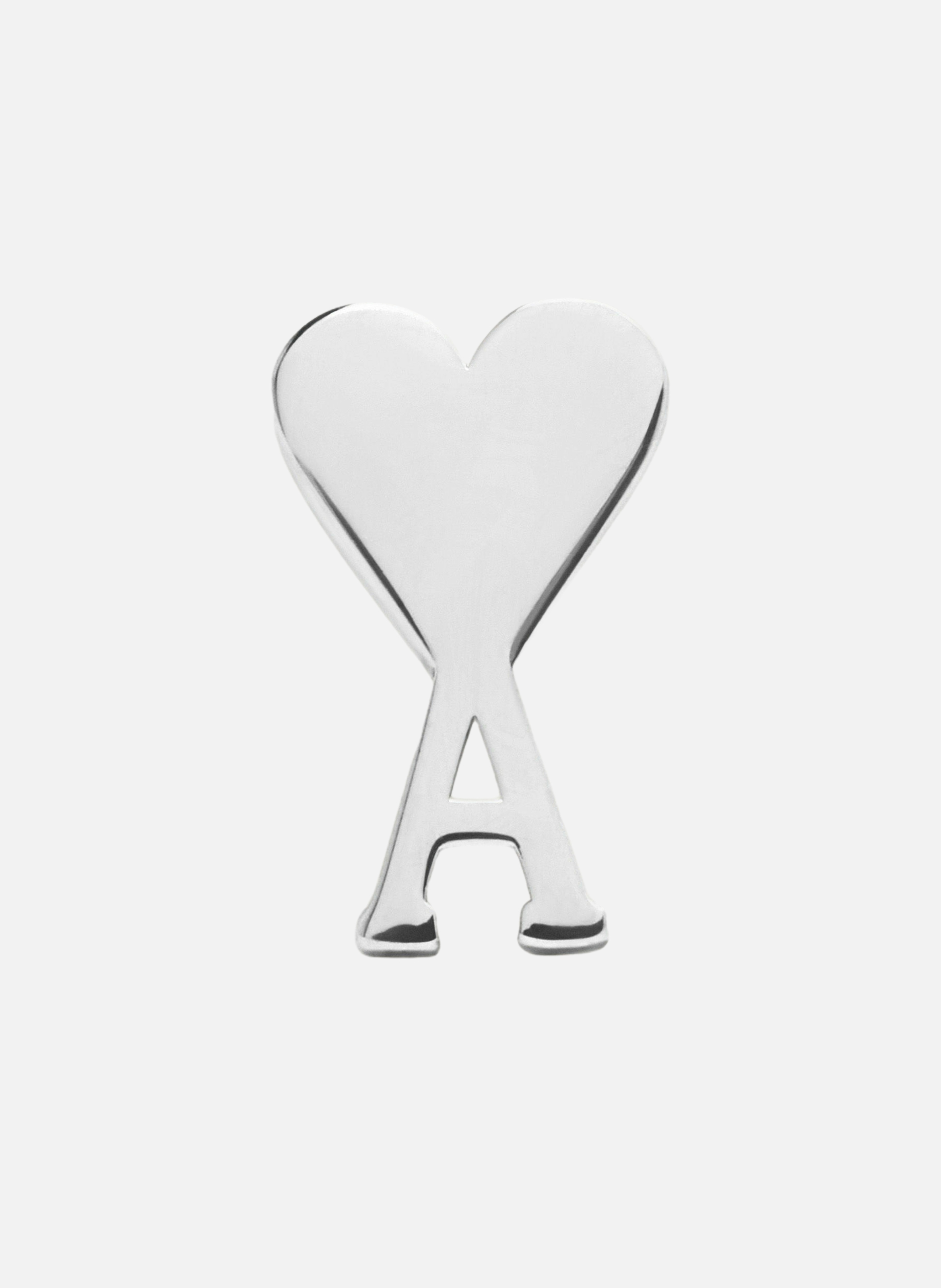 Boucle d'oreille ami de coeur unisexe AMI PARIS Argent