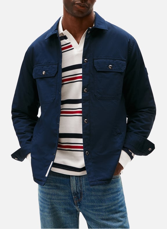 Surchemise droite en coton Bleu by TOMMY HILFIGER TOMMY HILFIGER Surchemise droite en coton Bleu
