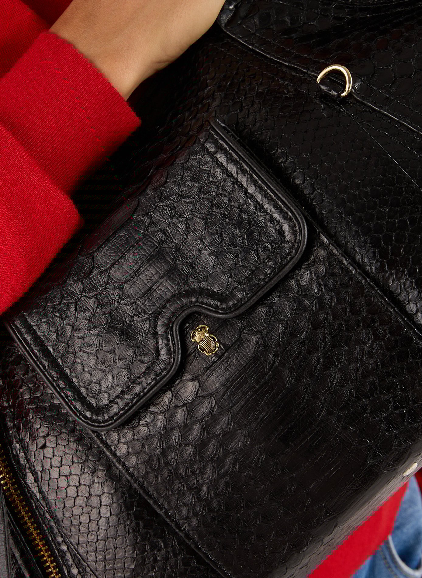 Sac Juno en cuir CLARIS VIROT Noir