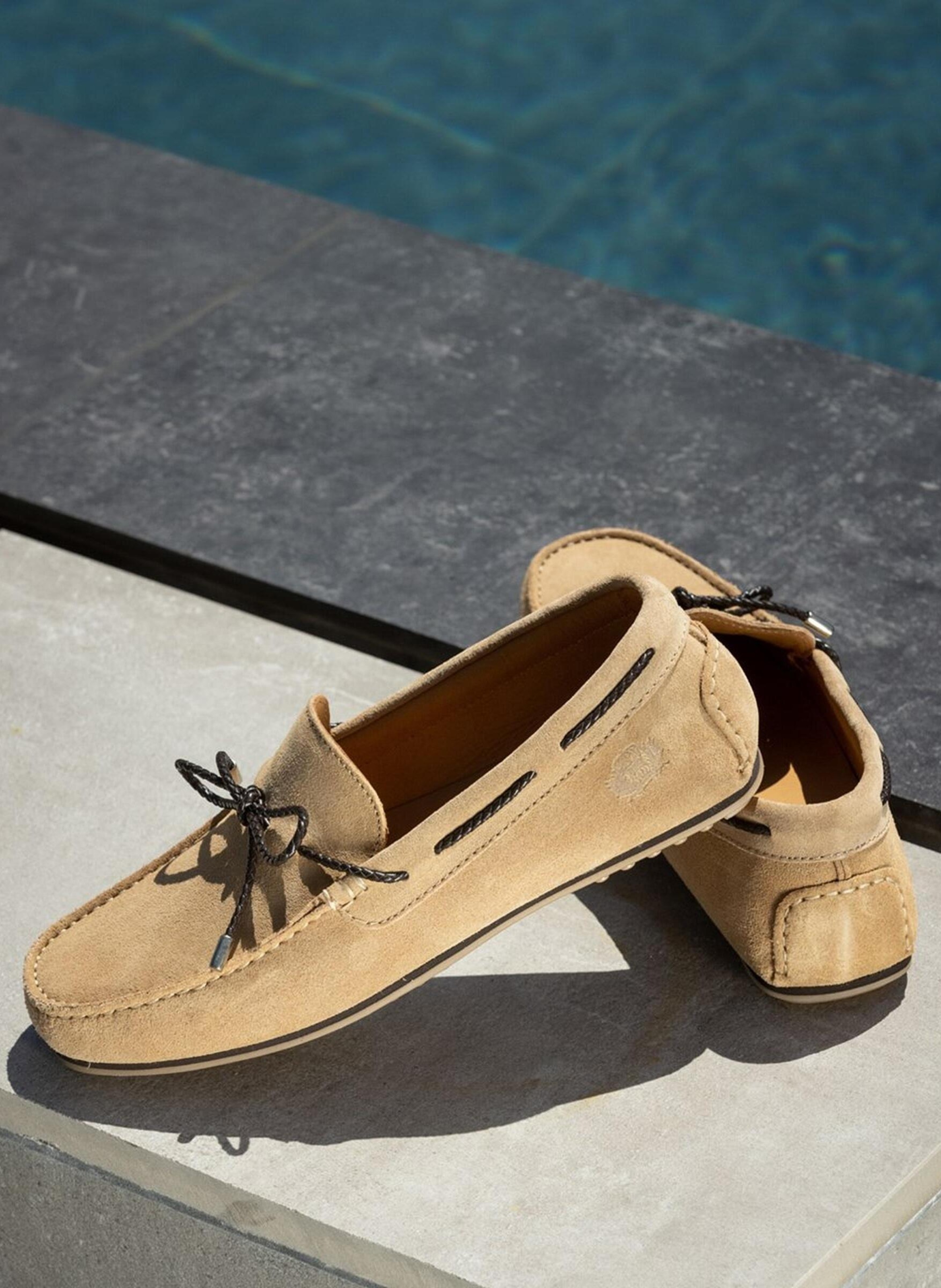 Mocassins daim cancun FINSBURY Beige