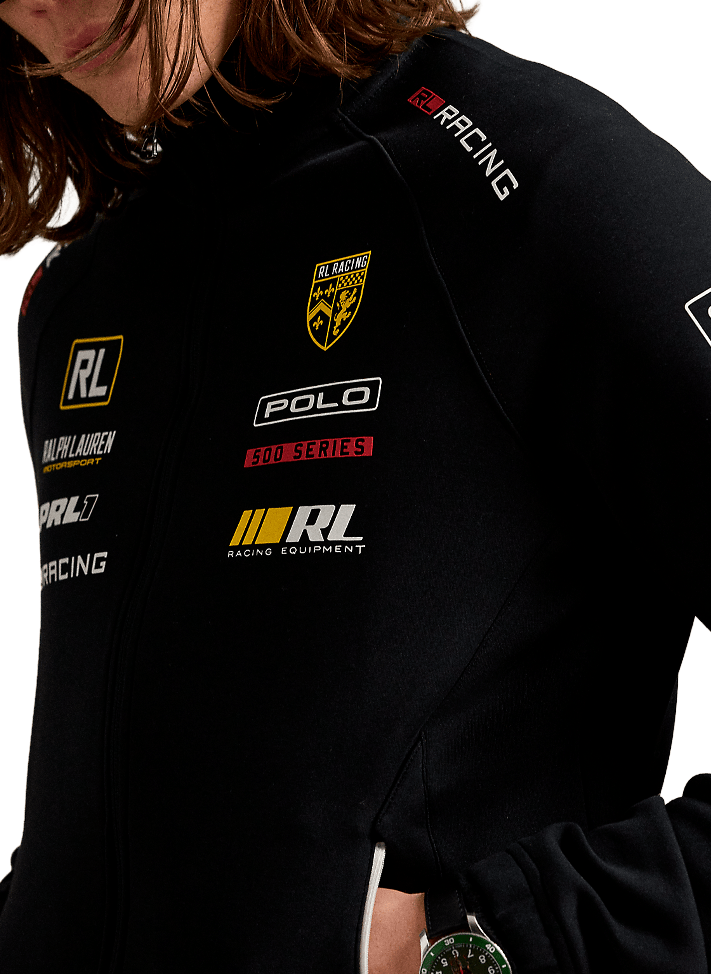 Athletic mesh jacket POLO RALPH LAUREN Black