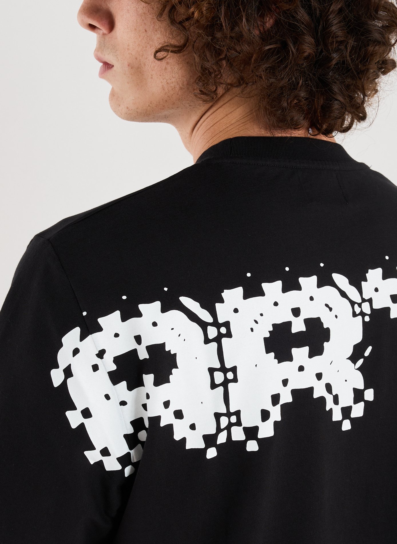 Straight printed cotton T-shirt ARTE ANTWERP Black