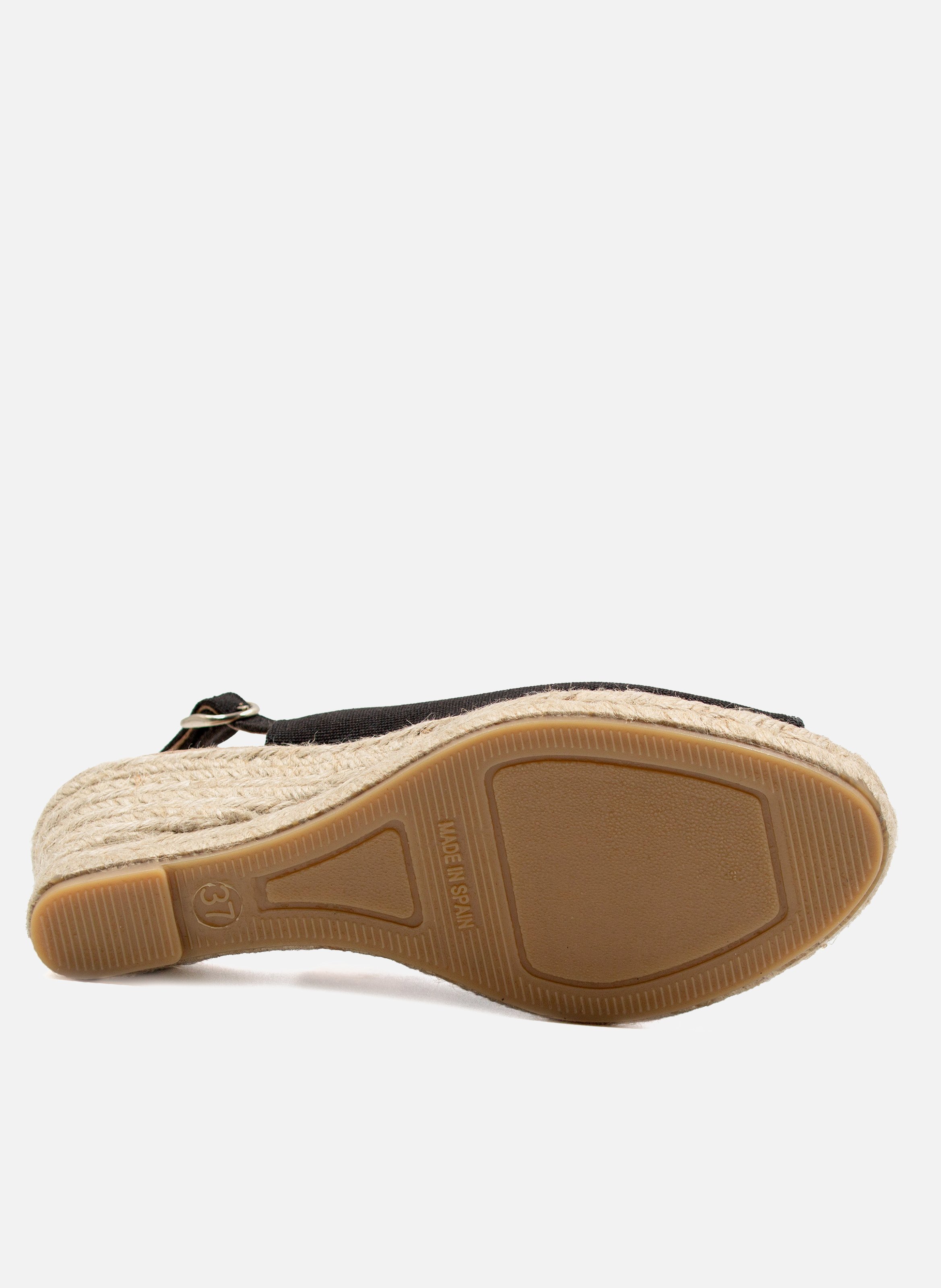 Espadrilles slingback toile recyclée JULES & JENN Noir