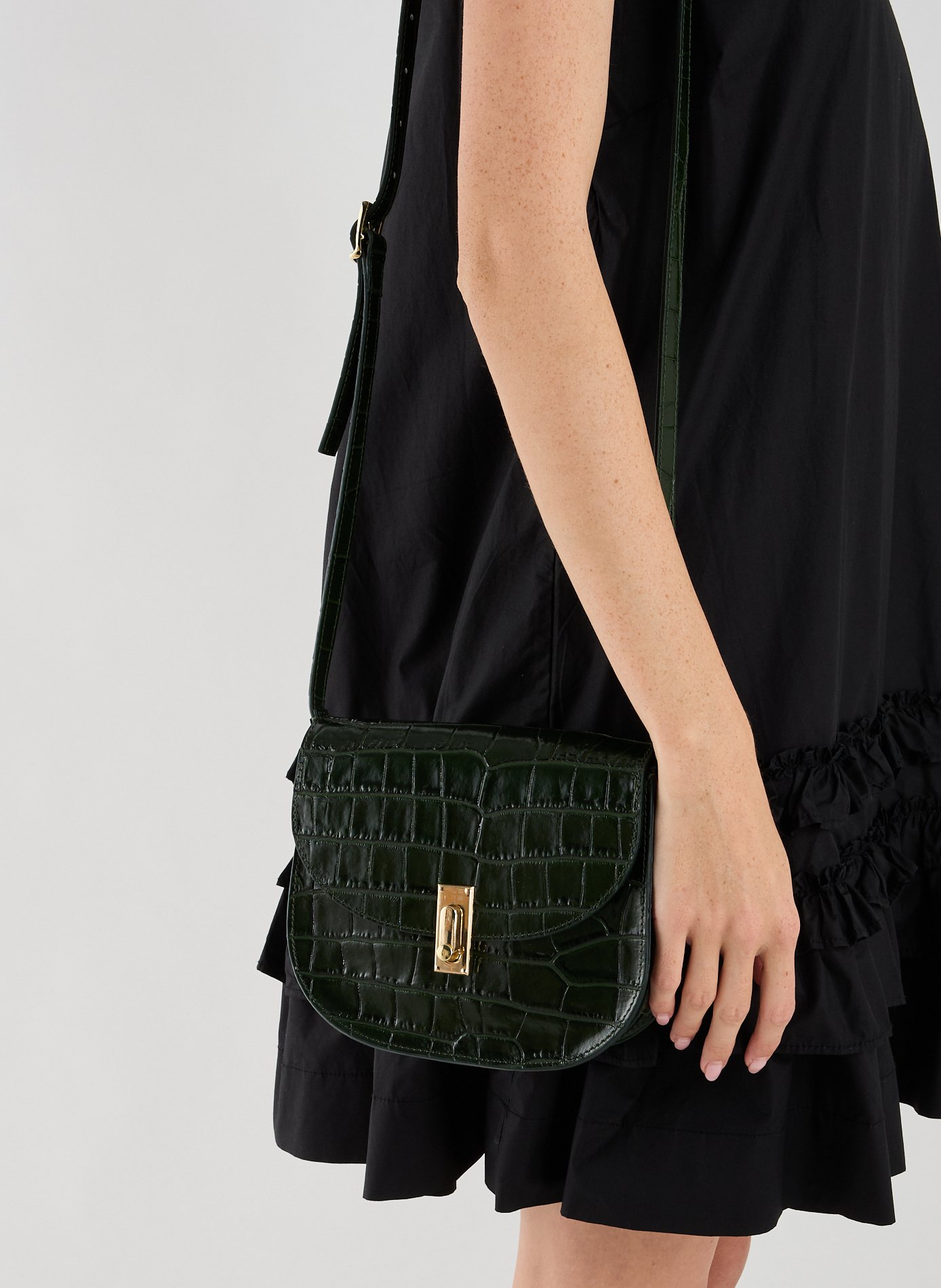 Sac à bandoulière en cuir SAISON 1865 Kaki