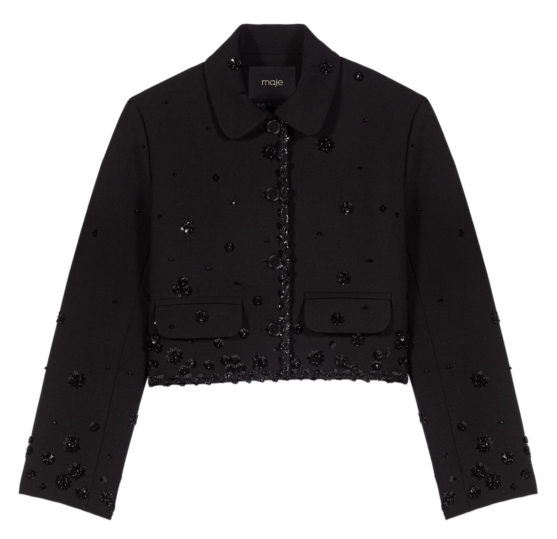 Veste col classique MAJE Noir