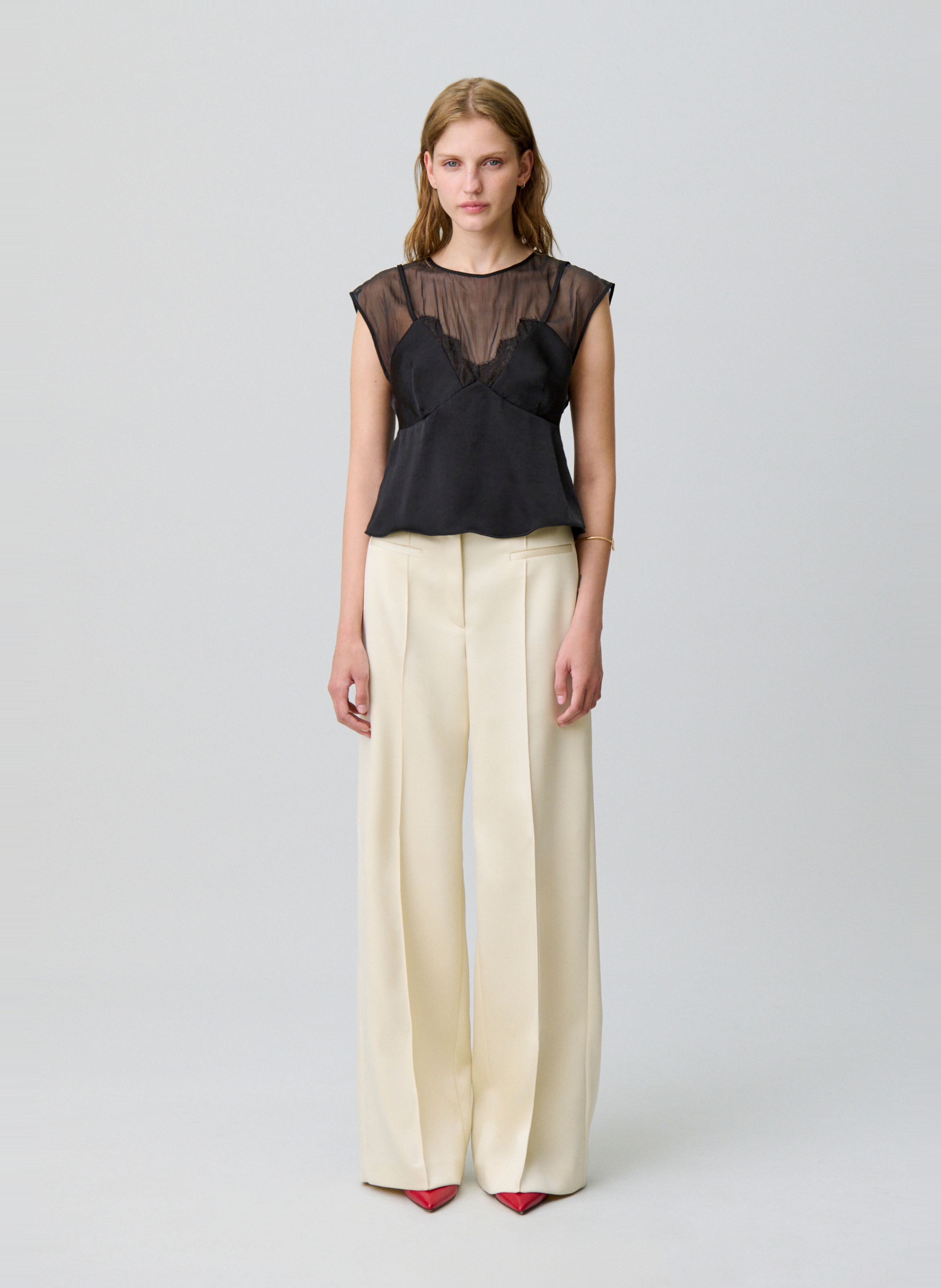 Top col rond began CLAUDIE PIERLOT Noir