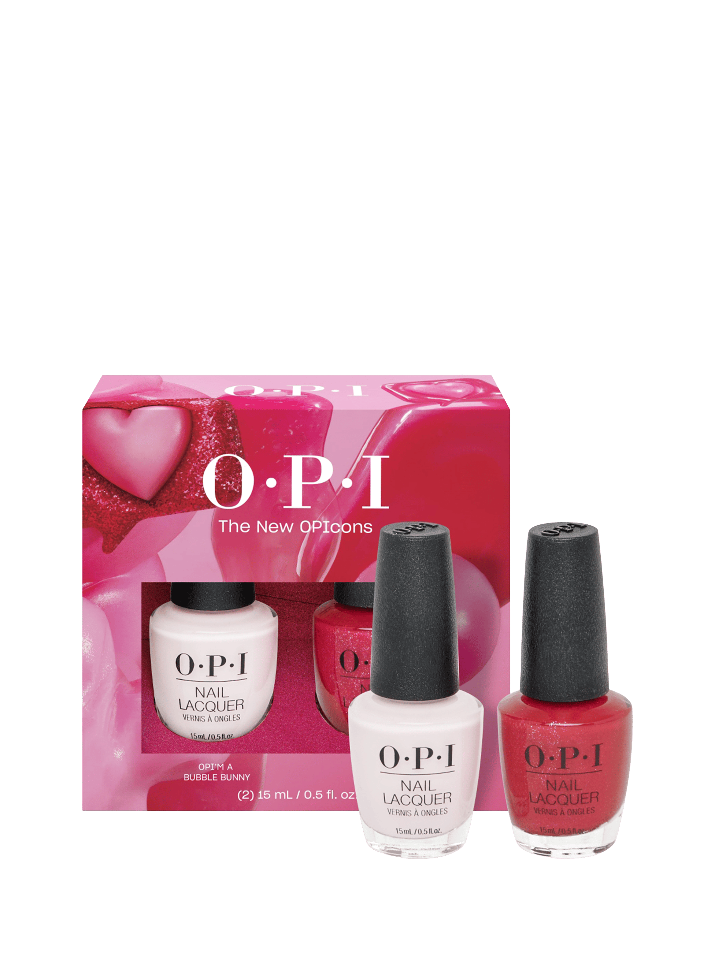 Set of 2 nail polishes OPI No color