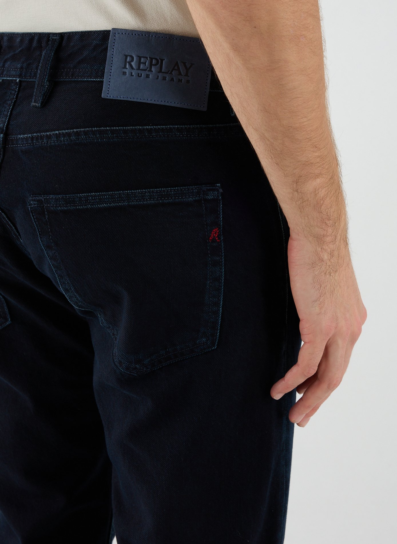 Cotton slim-fit jeans REPLAY Blue