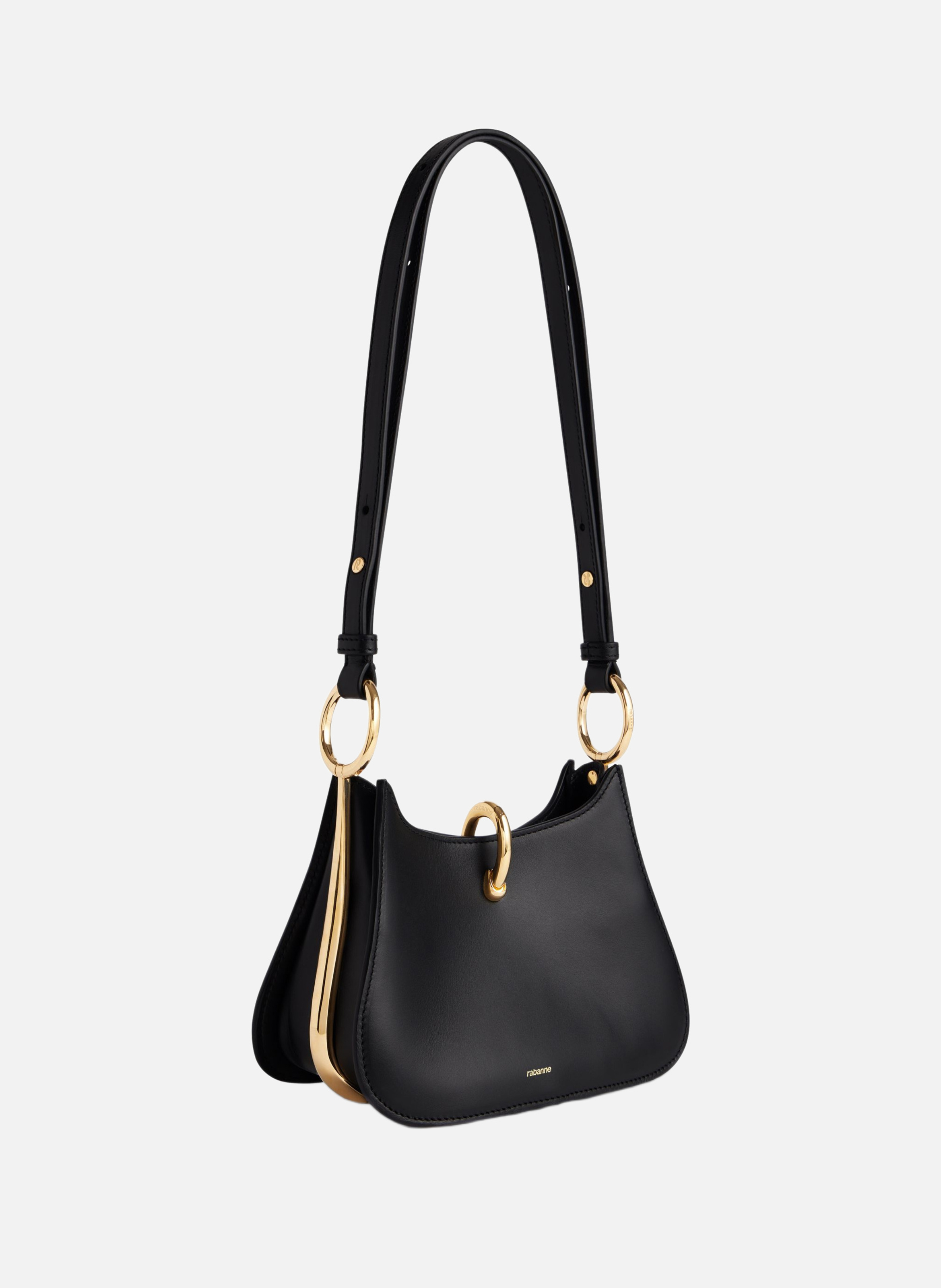 Sac ring en cuir RABANNE Noir