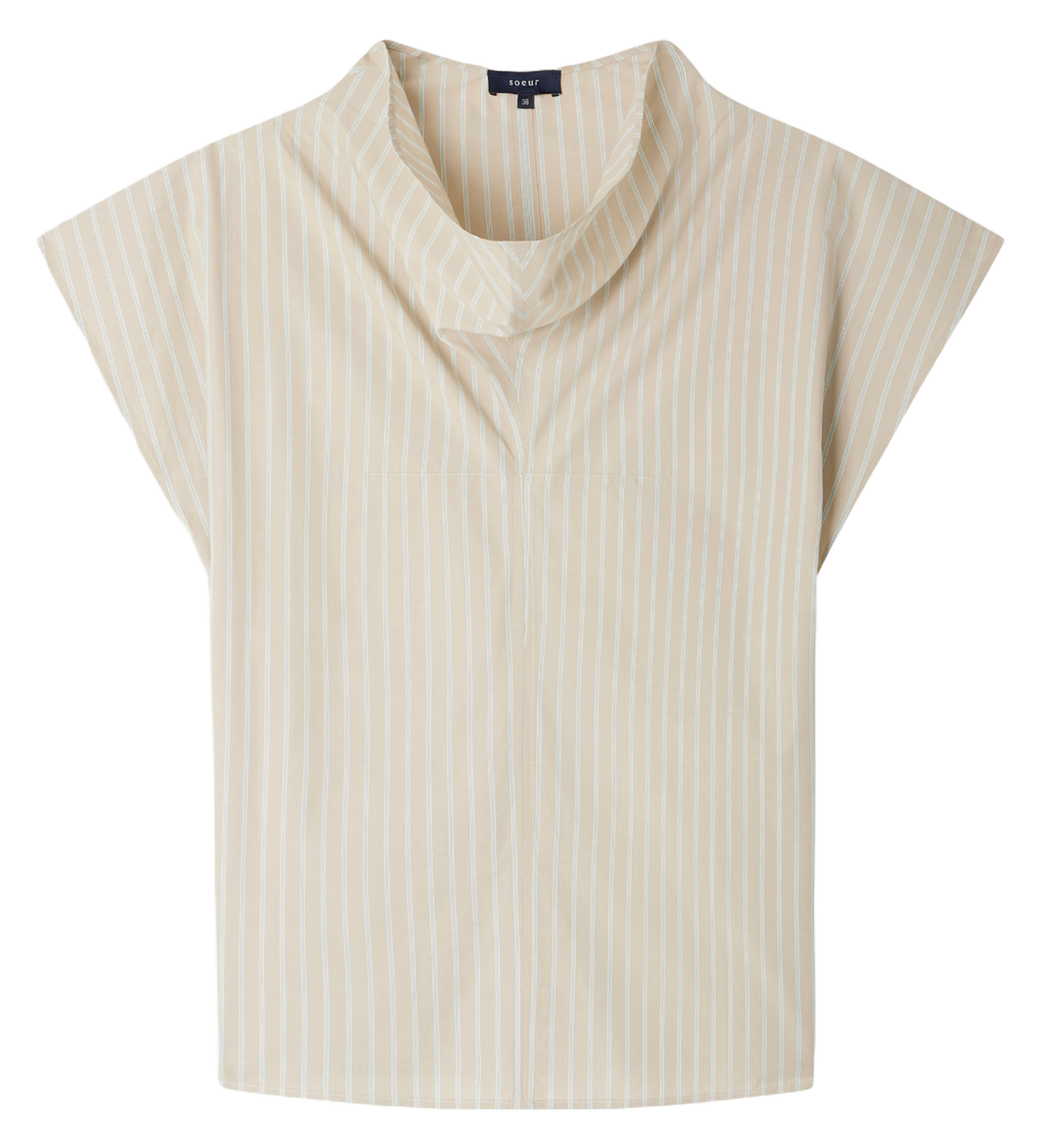 Top droit en coton bio farah SOEUR Gris