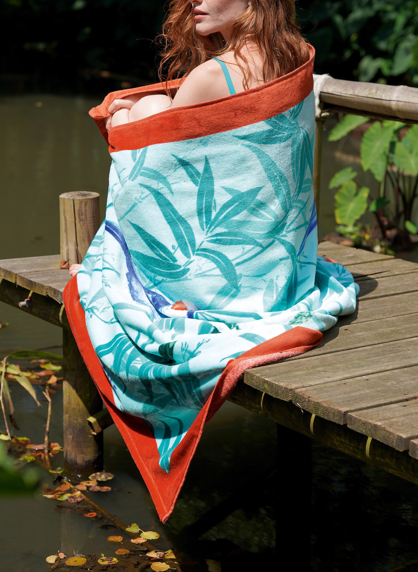 Drap de plage nerola ANNE DE SOLENE Bleu