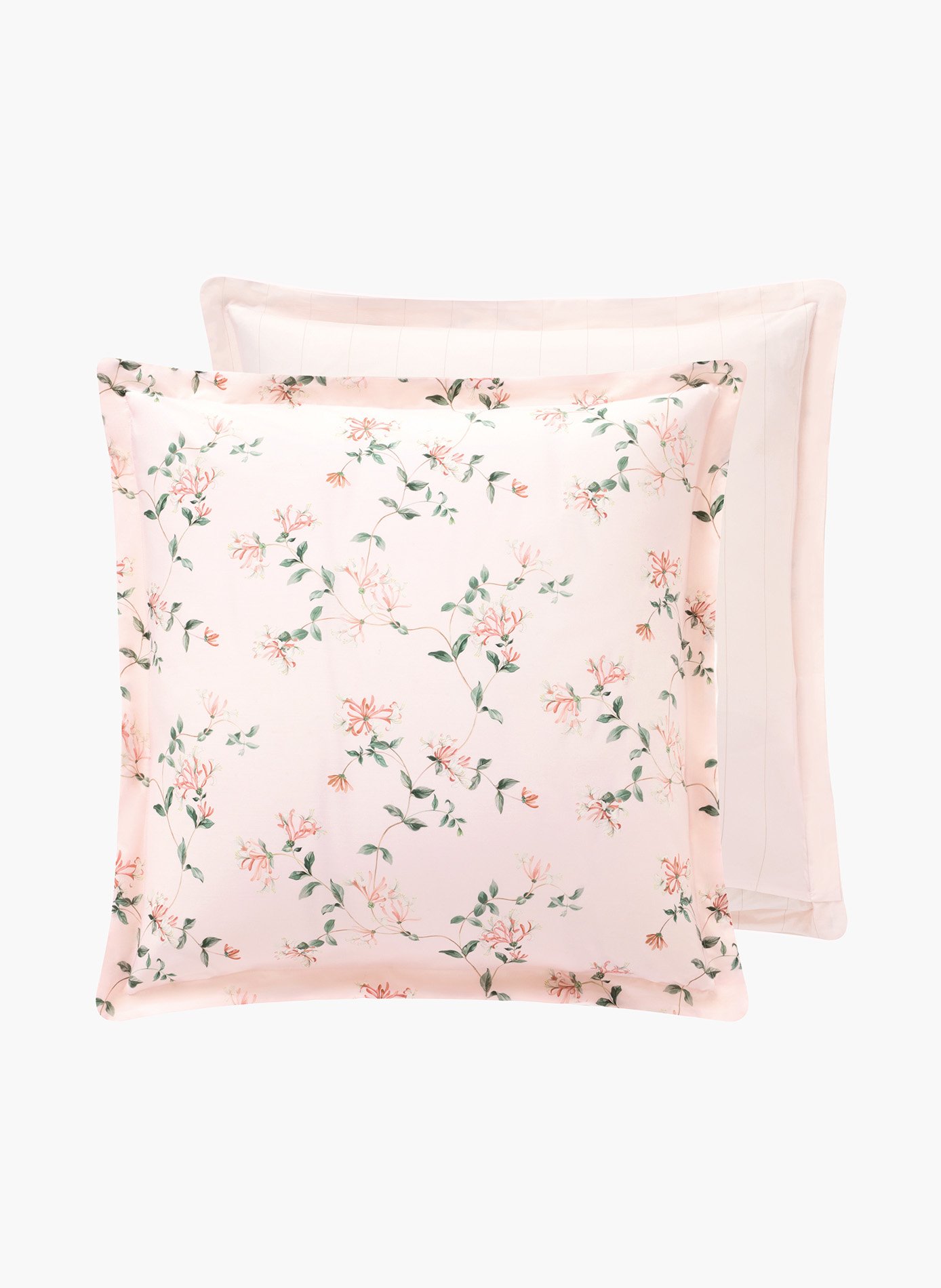 Taie d'oreiller nature ANNE DE SOLENE Rose