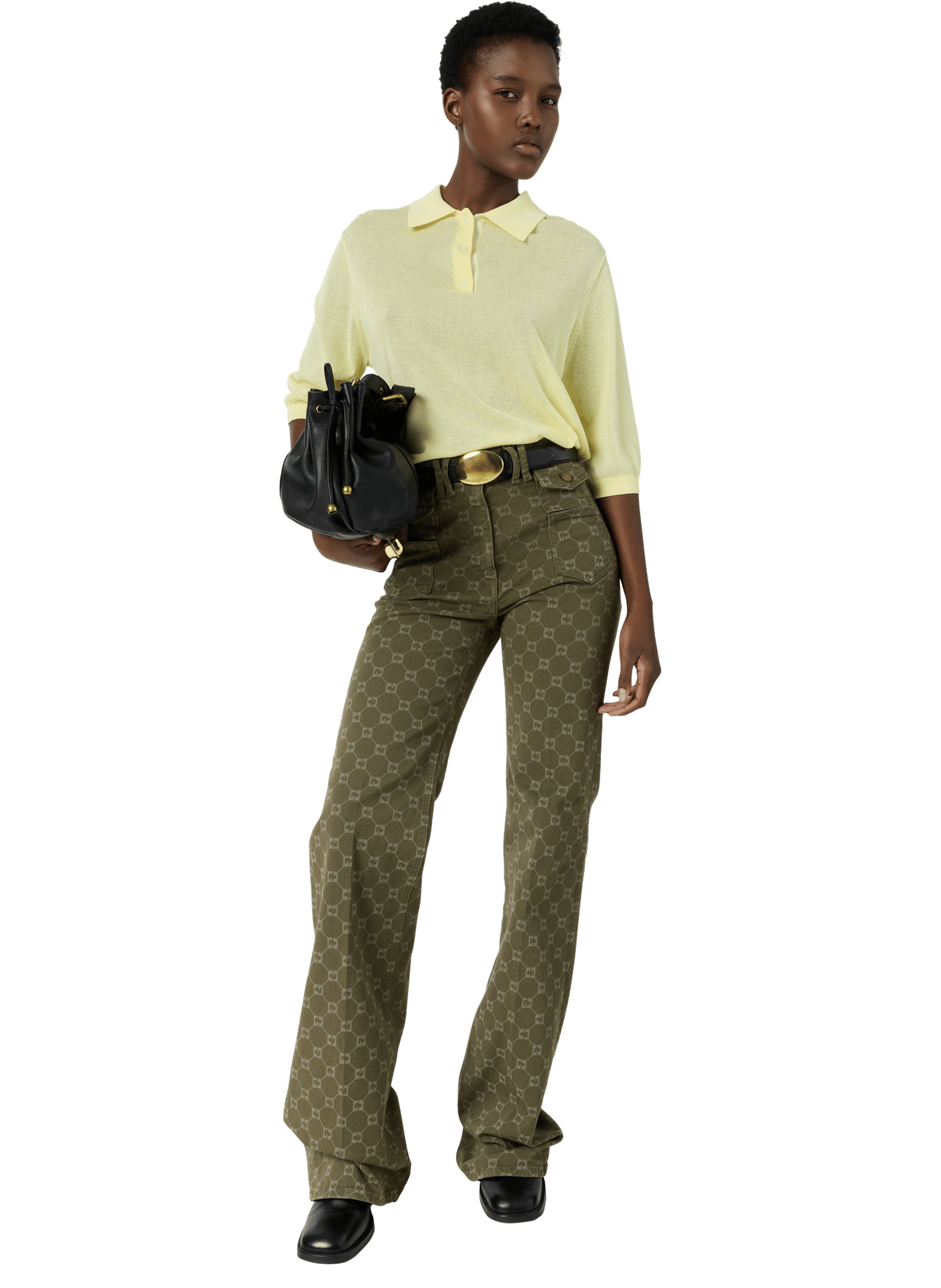 Polo en maille fine - laika GERARD DAREL Jaune