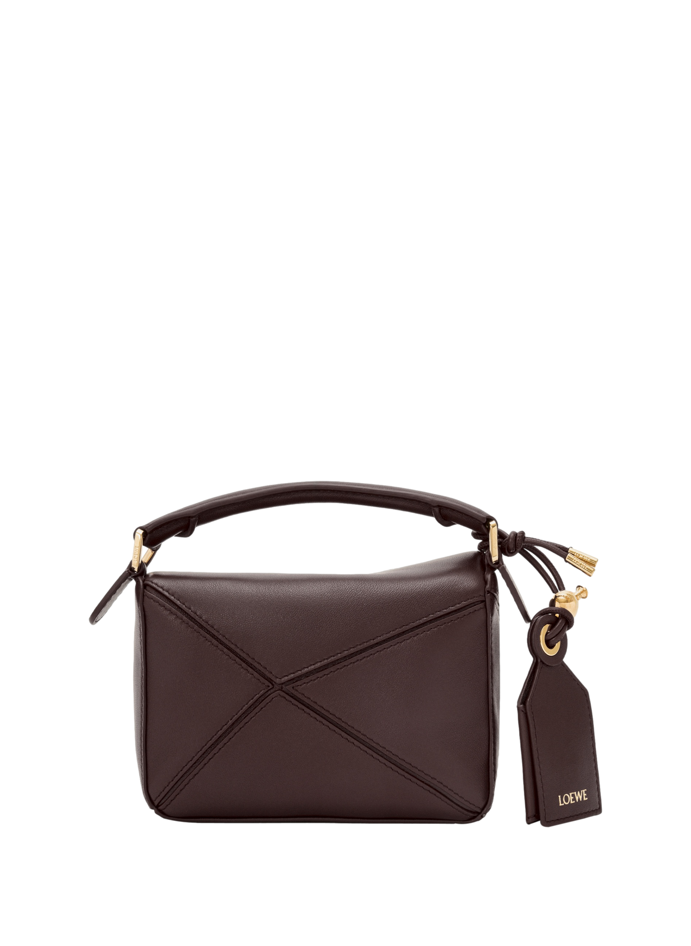 Mini bag Featherlight Puzzle in lambskin nappa LOEWE Brown