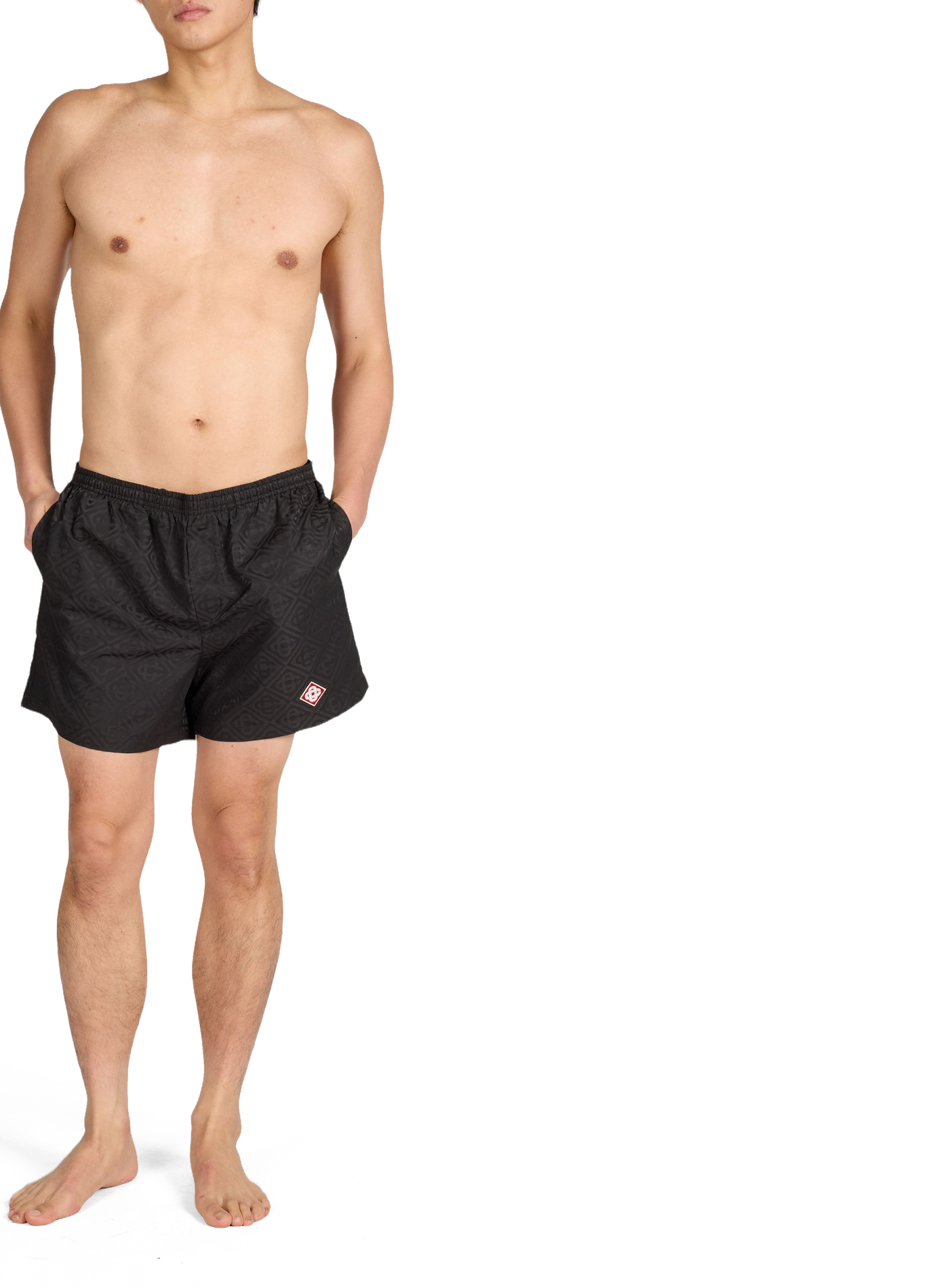 Short de bain logotypé CASABLANCA PARIS Noir