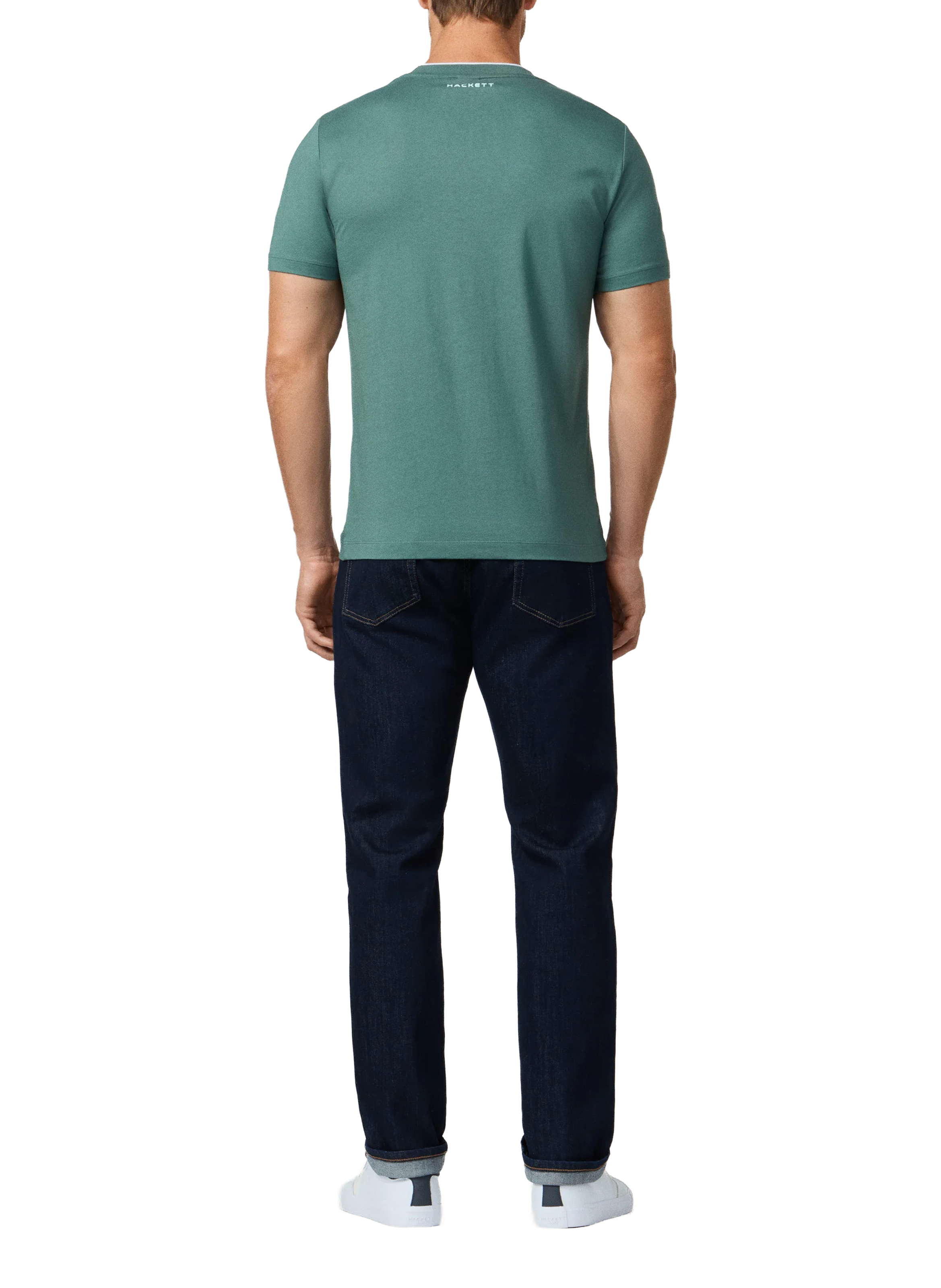 T-shirt en coton HACKETT Vert