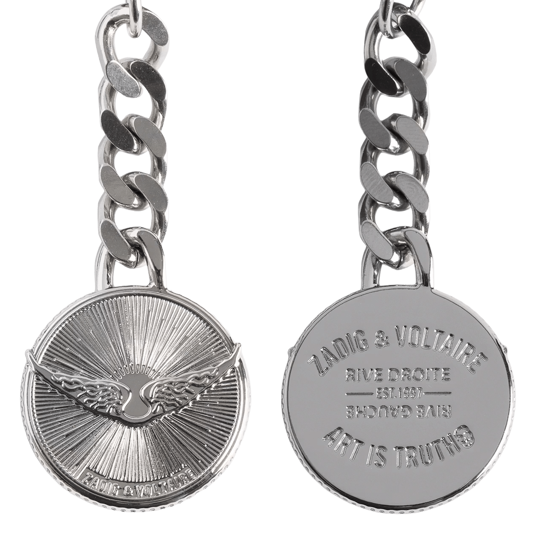 Porte-cartes en cuir sunny card ZADIG&VOLTAIRE Rose