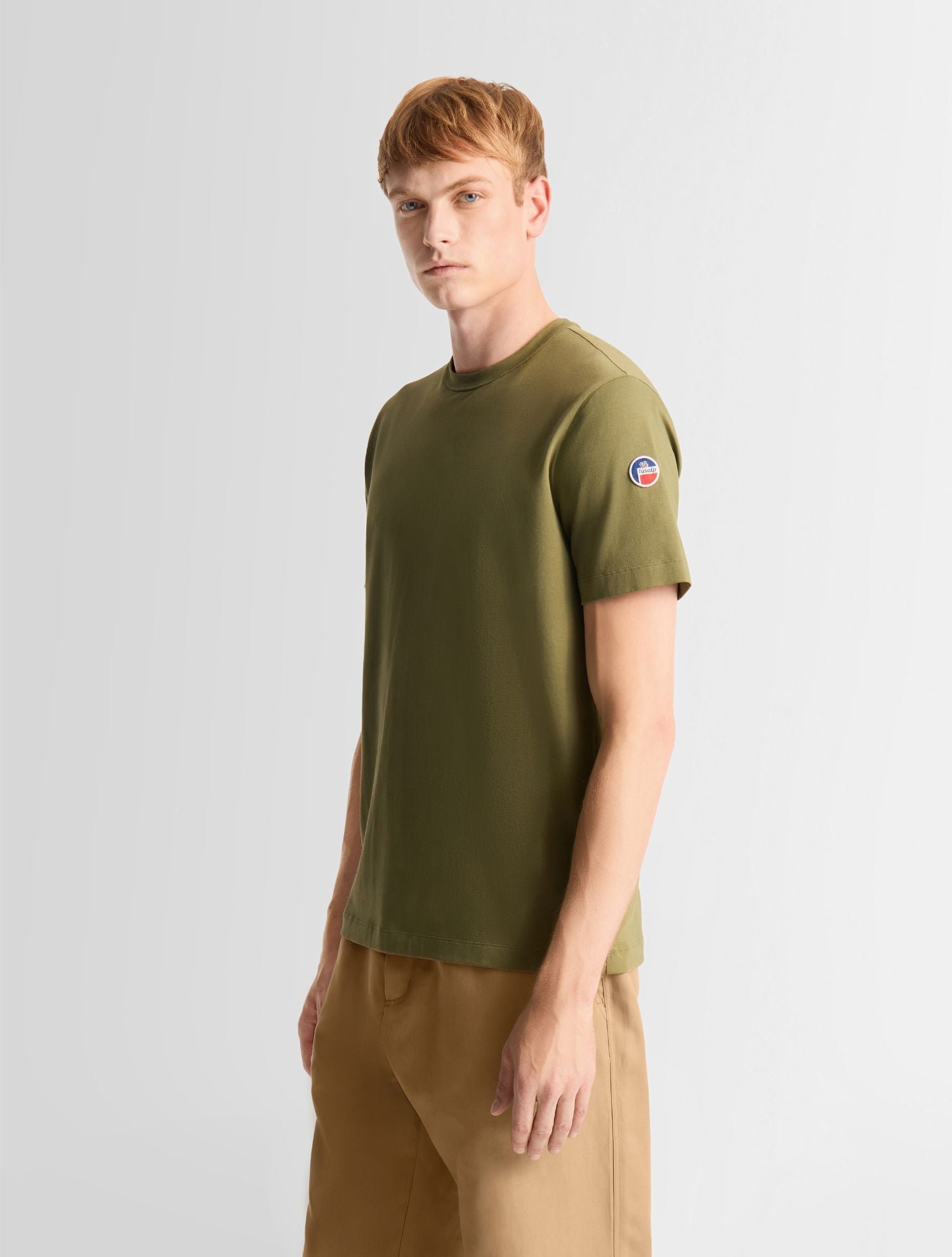 T-shirt riviere col rond coupe regular FUSALP Kaki