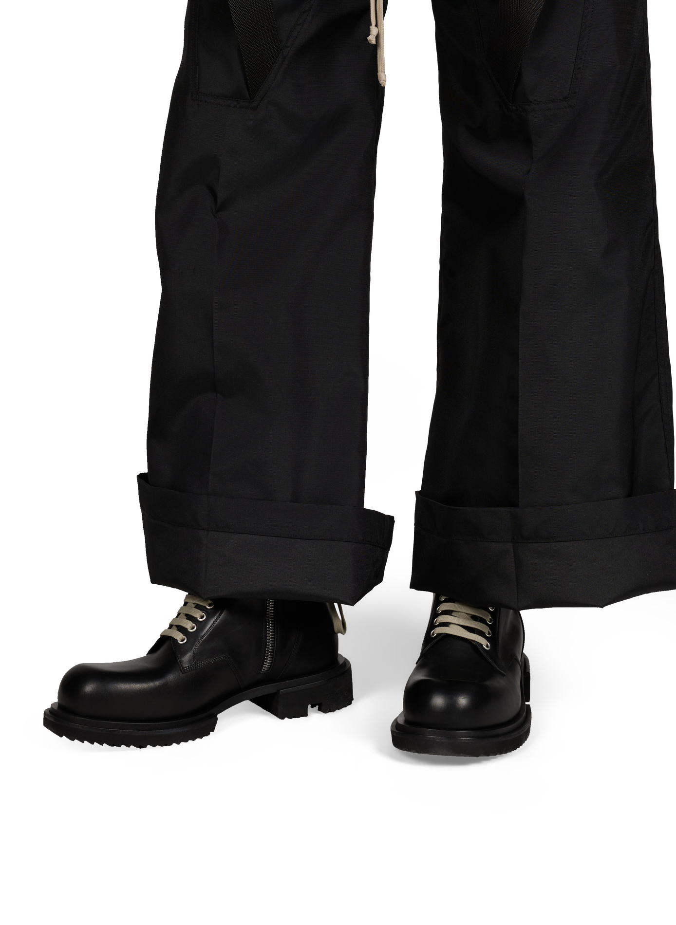 Chunky leather boots RICK OWENS Black