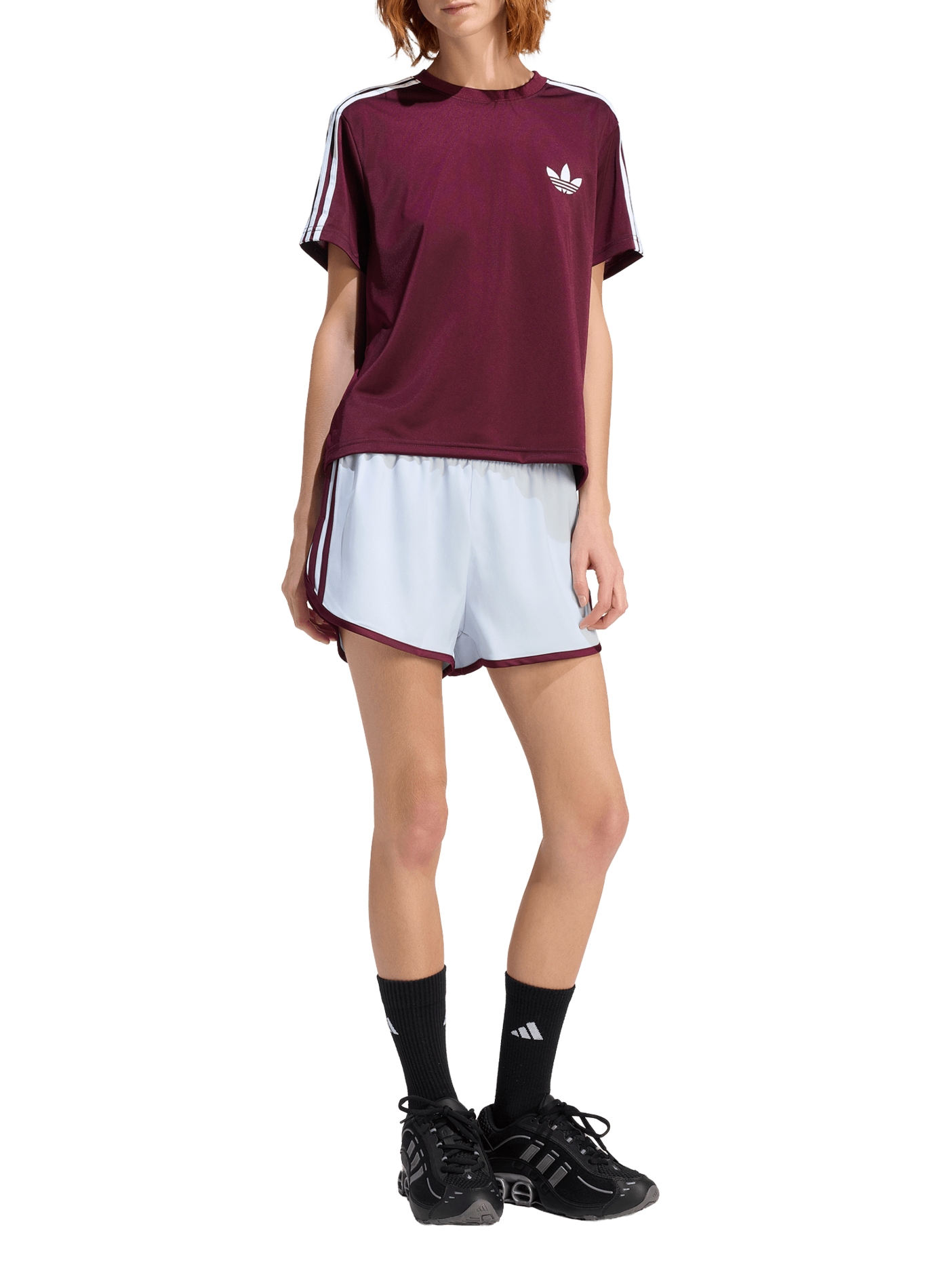 Short ample with logo ADIDAS Blue