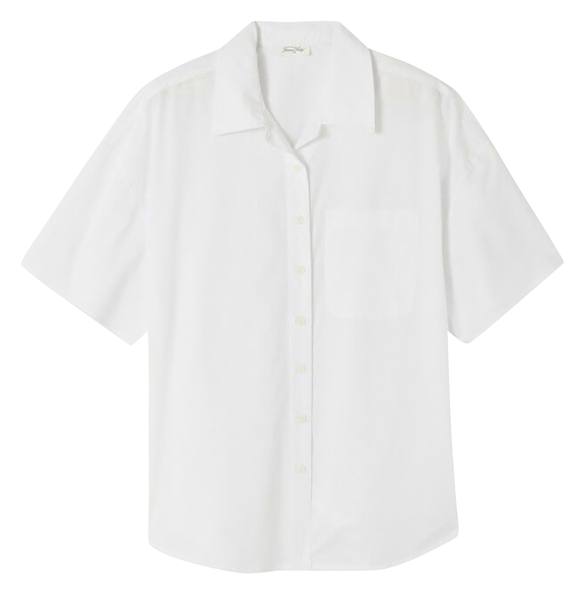 Chemise col classique en coton havanarow AMERICAN VINTAGE Blanc