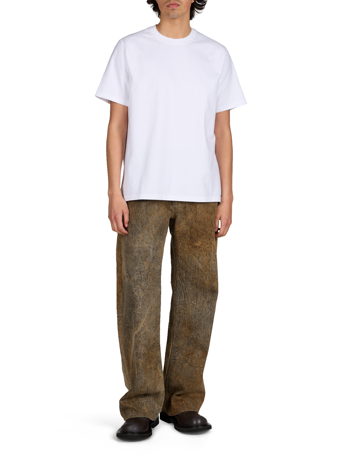 Round neck printed T-shirt ARTE ANTWERP White