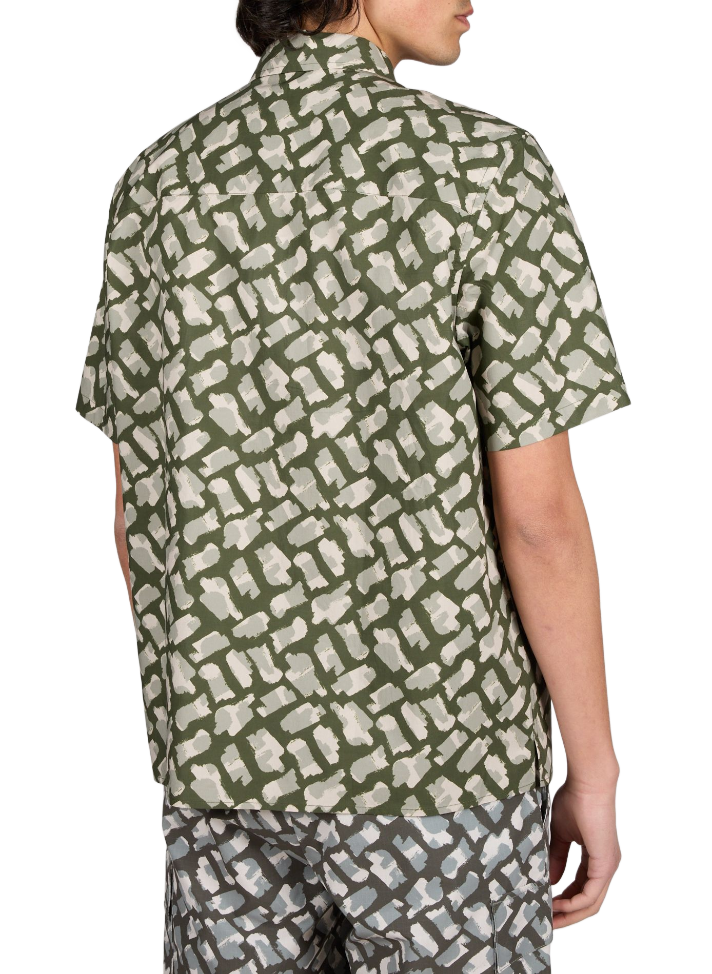 Chemise droite en coton AIGLE Kaki