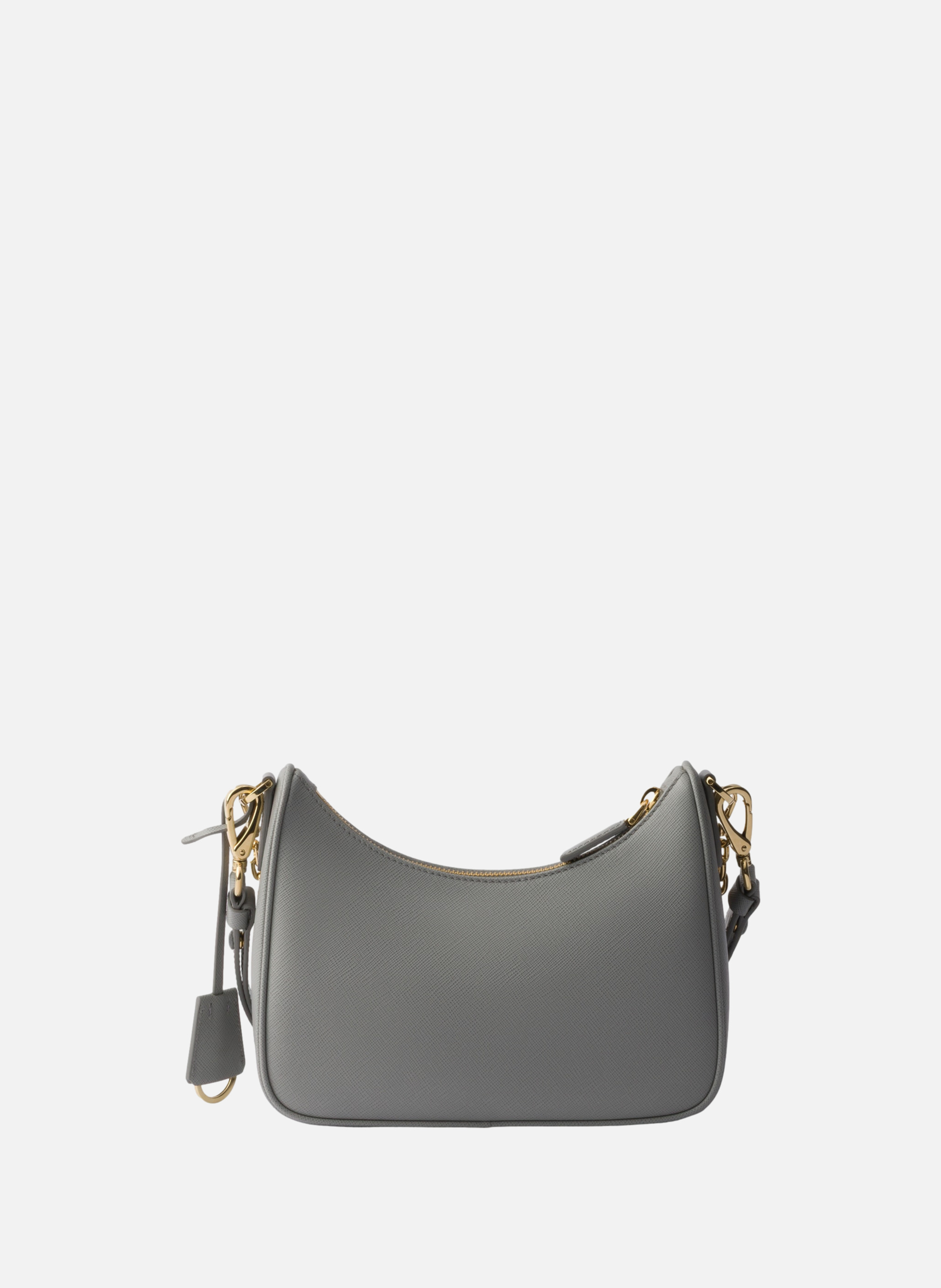 Mini sac prada re-edition en cuir saffiano PRADA Gris