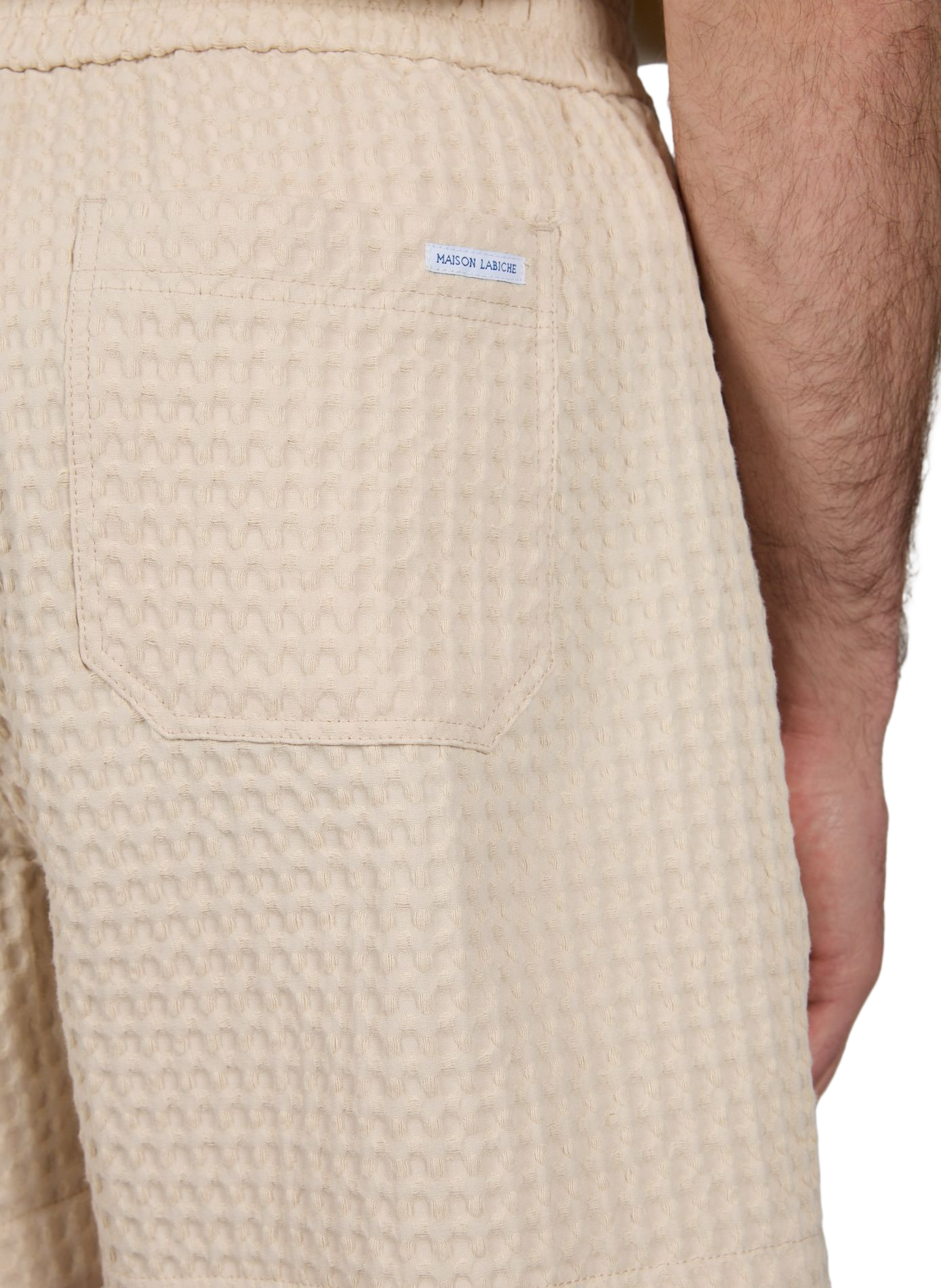 Short Herelle en coton gaufré MAISON LABICHE Beige