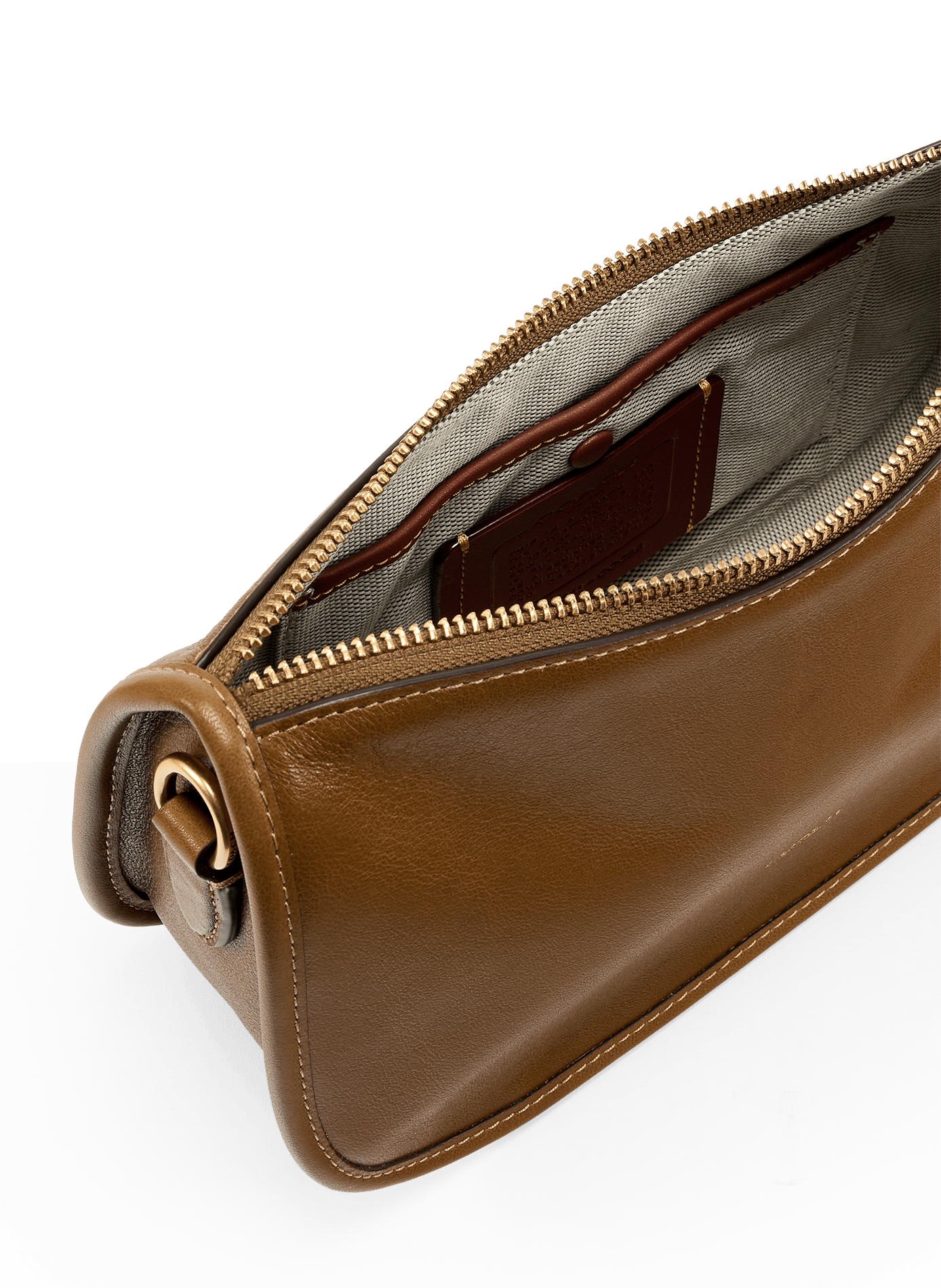 Sac Waverly en cuir grainé  COACH Vert