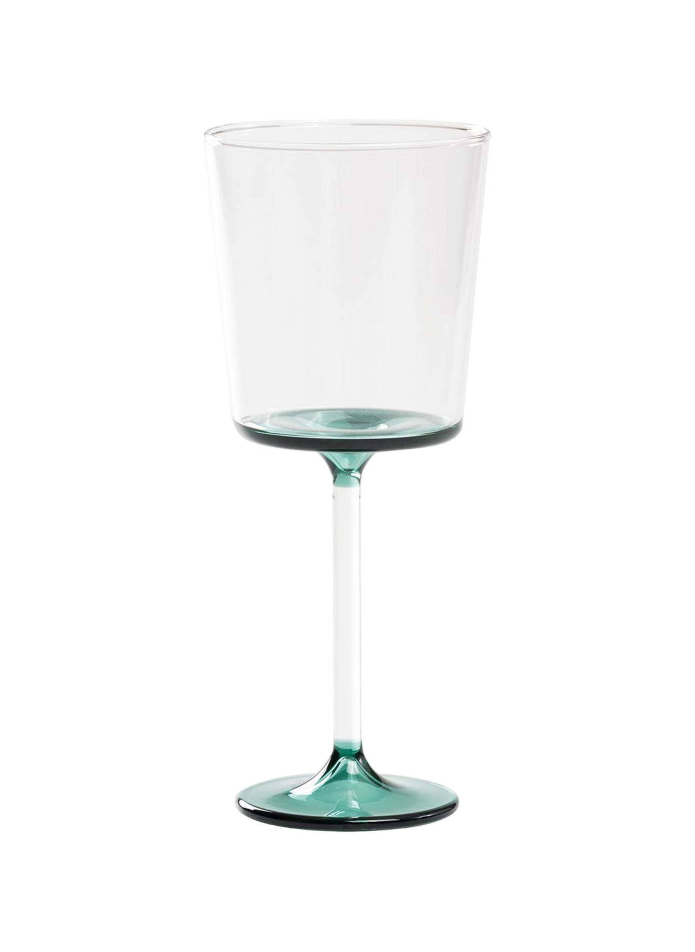 Set van 4 rode wijnglazen Discobolo ZAFFERANO Groen