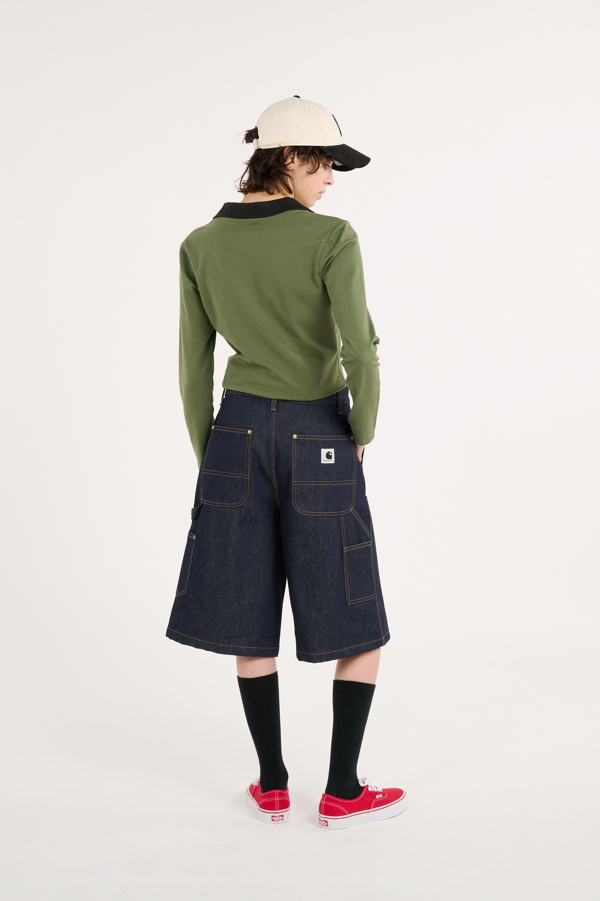Short w' nixon double knee short CARHARTT WIP Bleu