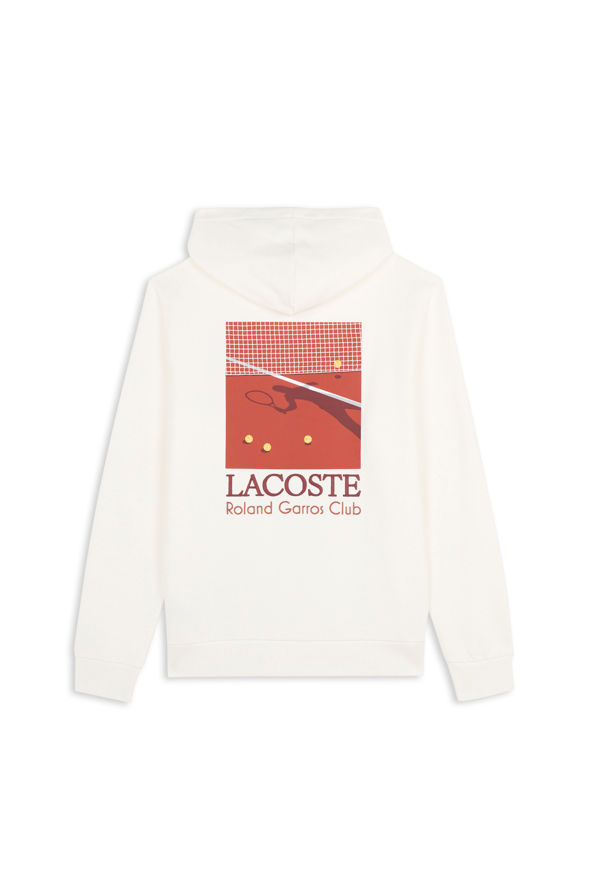 Hoodie roland garros club LACOSTE Blanc