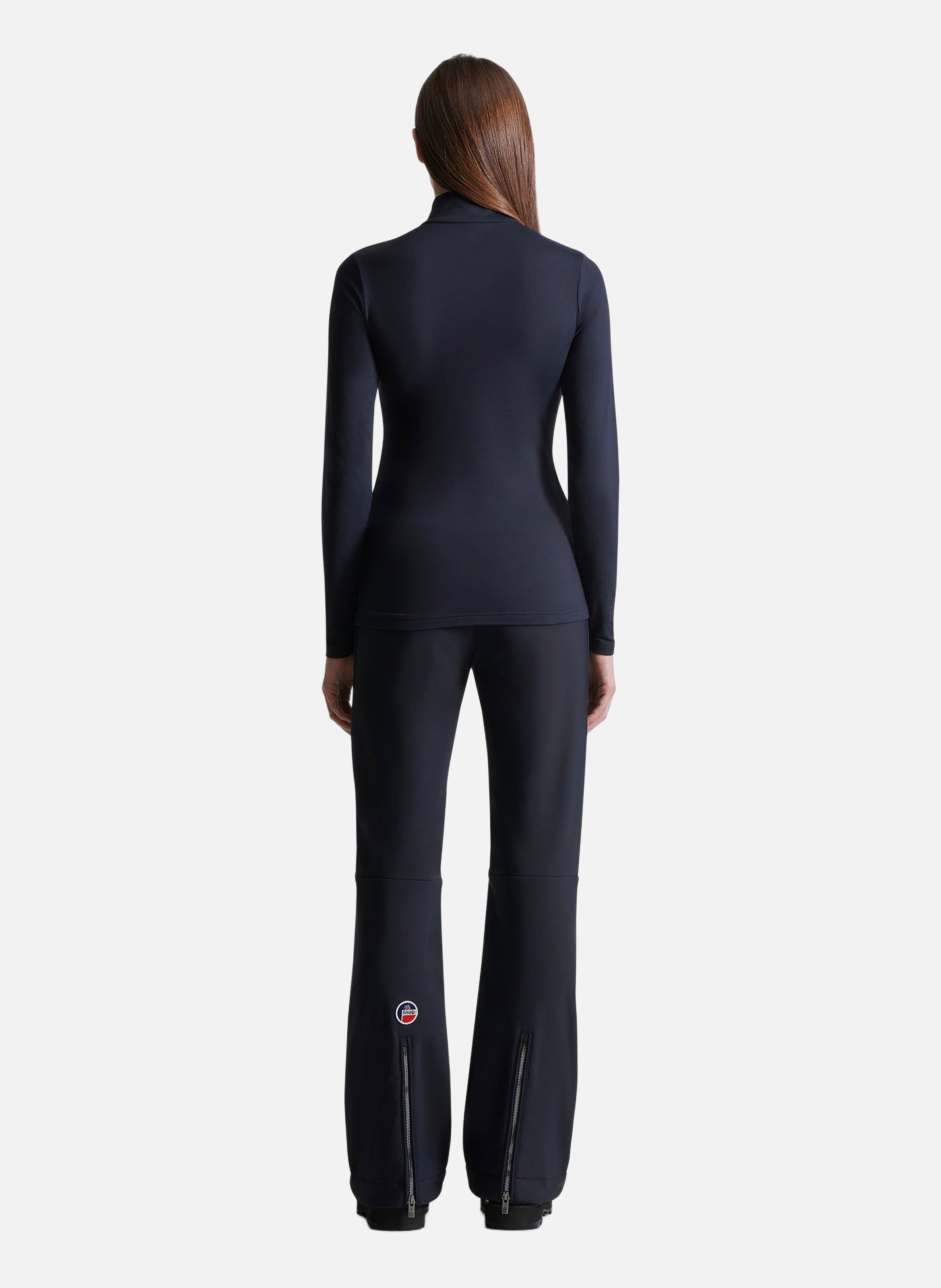 Gemini high-neck fitted sweater FUSALP Blue