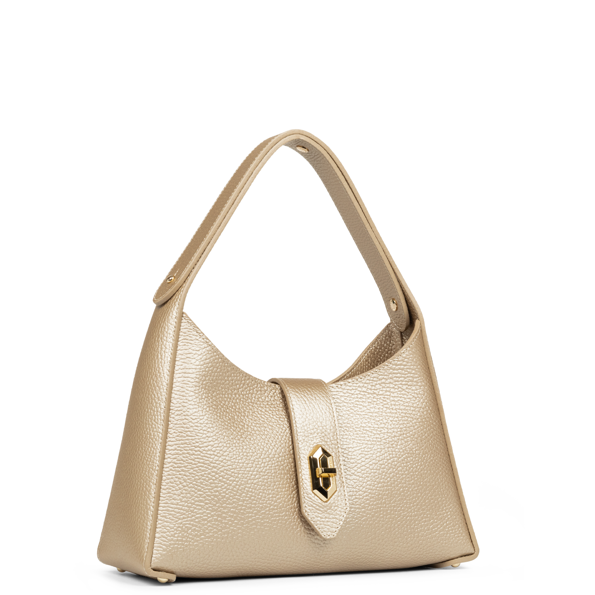 Sac hobo - top double LANCASTER Doré