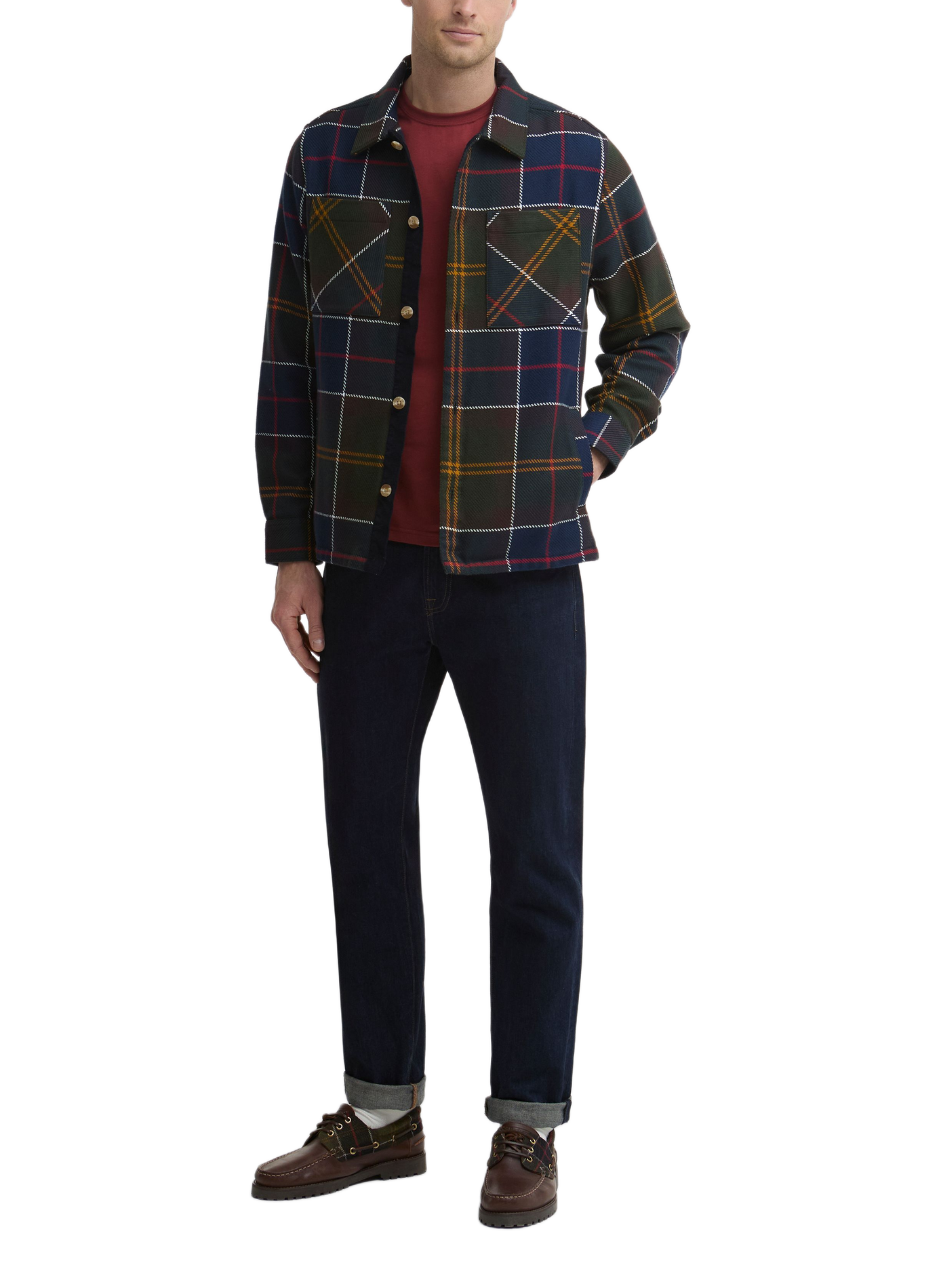 Straight cotton check shirt BARBOUR Multicolour